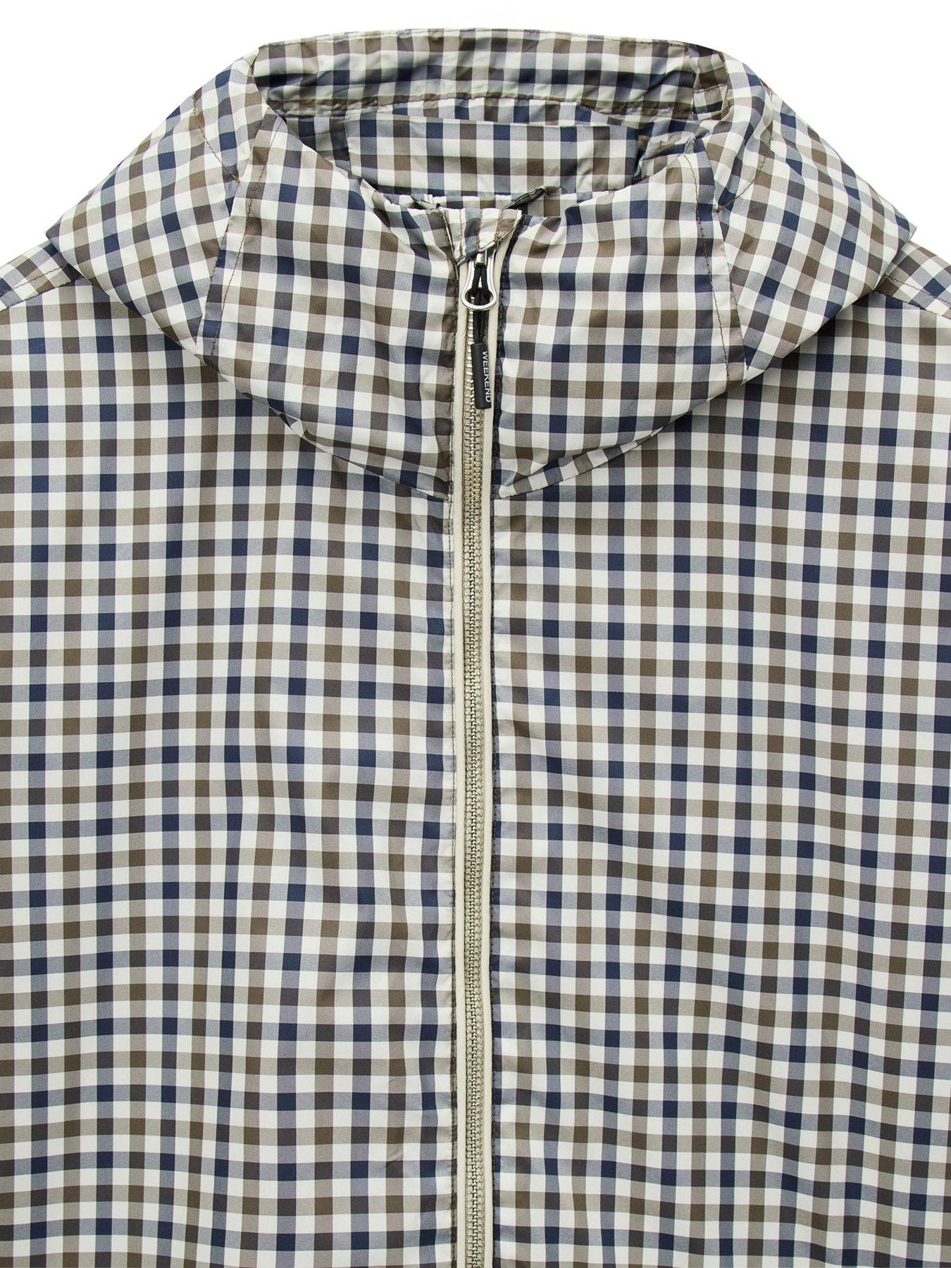Image 5 of 5 of Weekend Offender Weekend Offender Campania Check Hooded Jacket - Multi