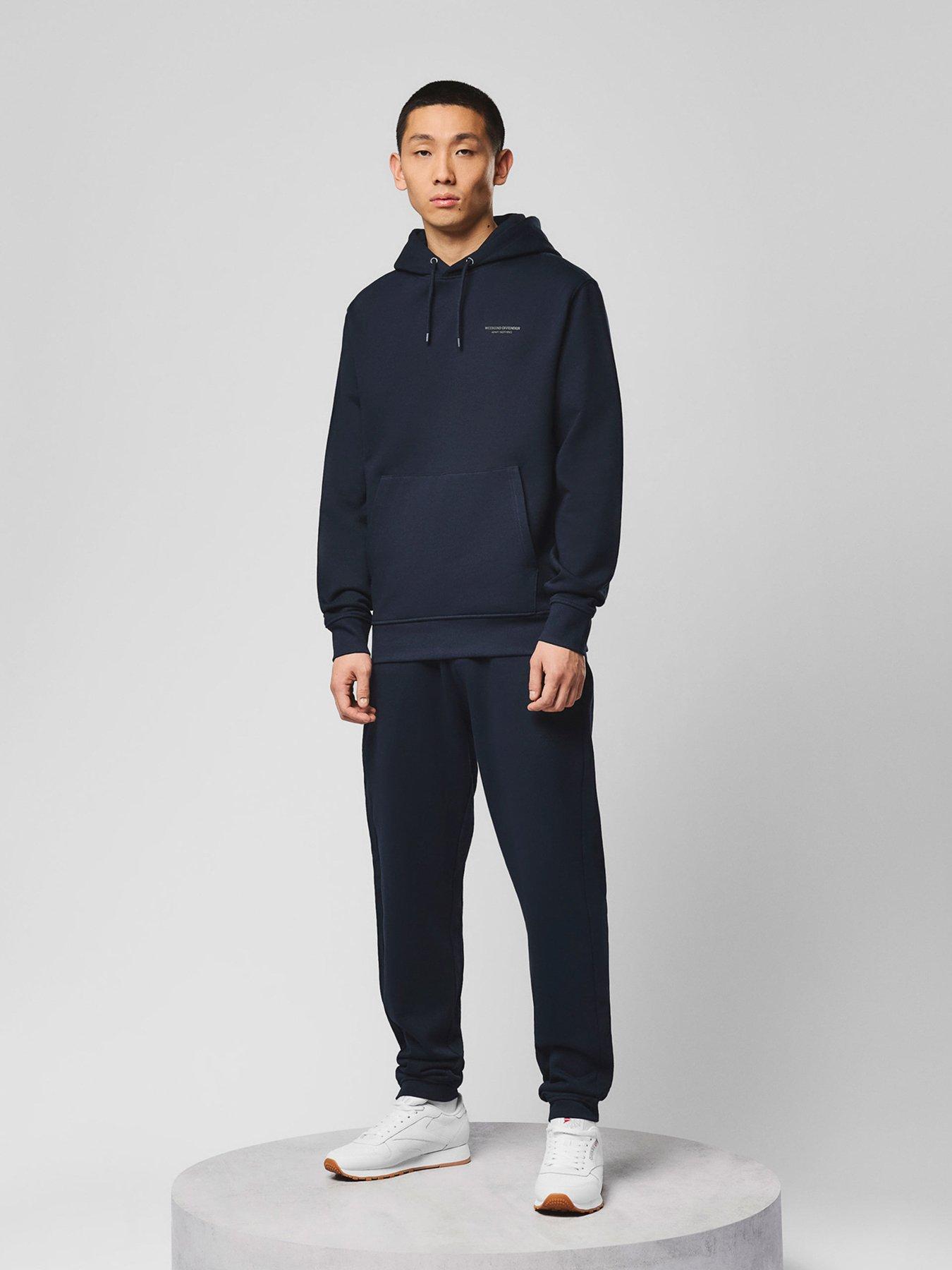 Image 1 of 4 of Weekend Offender Bronx Tracksuit Set - Navy