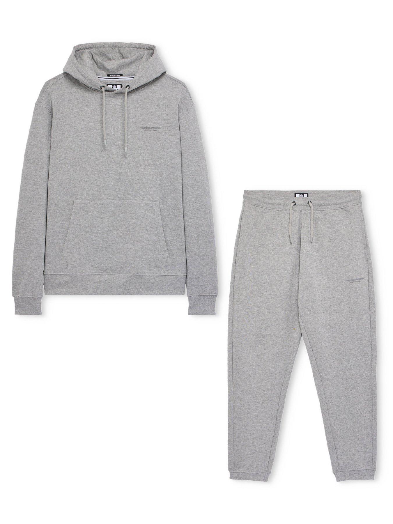 Image 3 of 4 of Weekend Offender Bronx Tracksuit Set - Grey