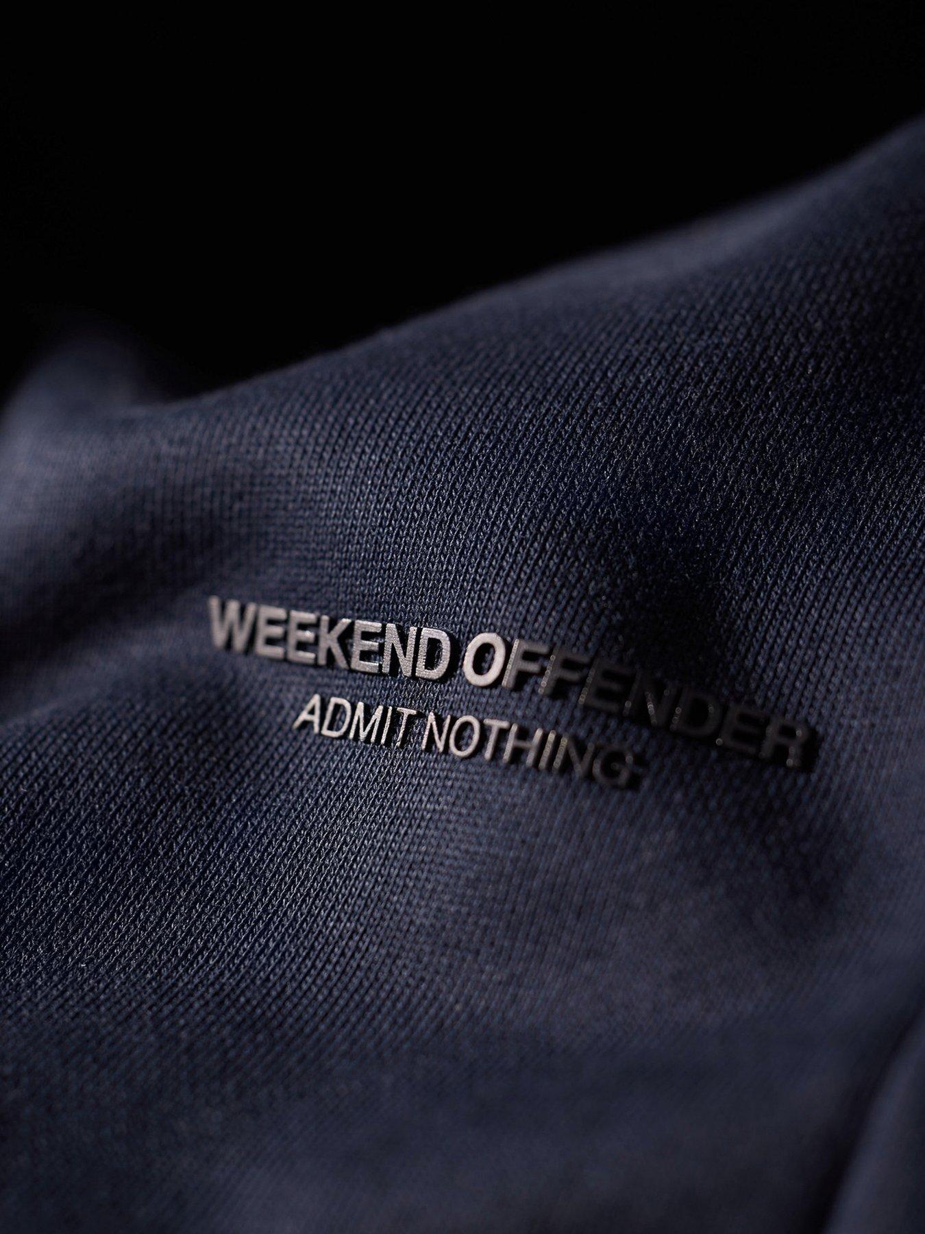Image 4 of 4 of Weekend Offender Harlem Tracksuit Set - Navy