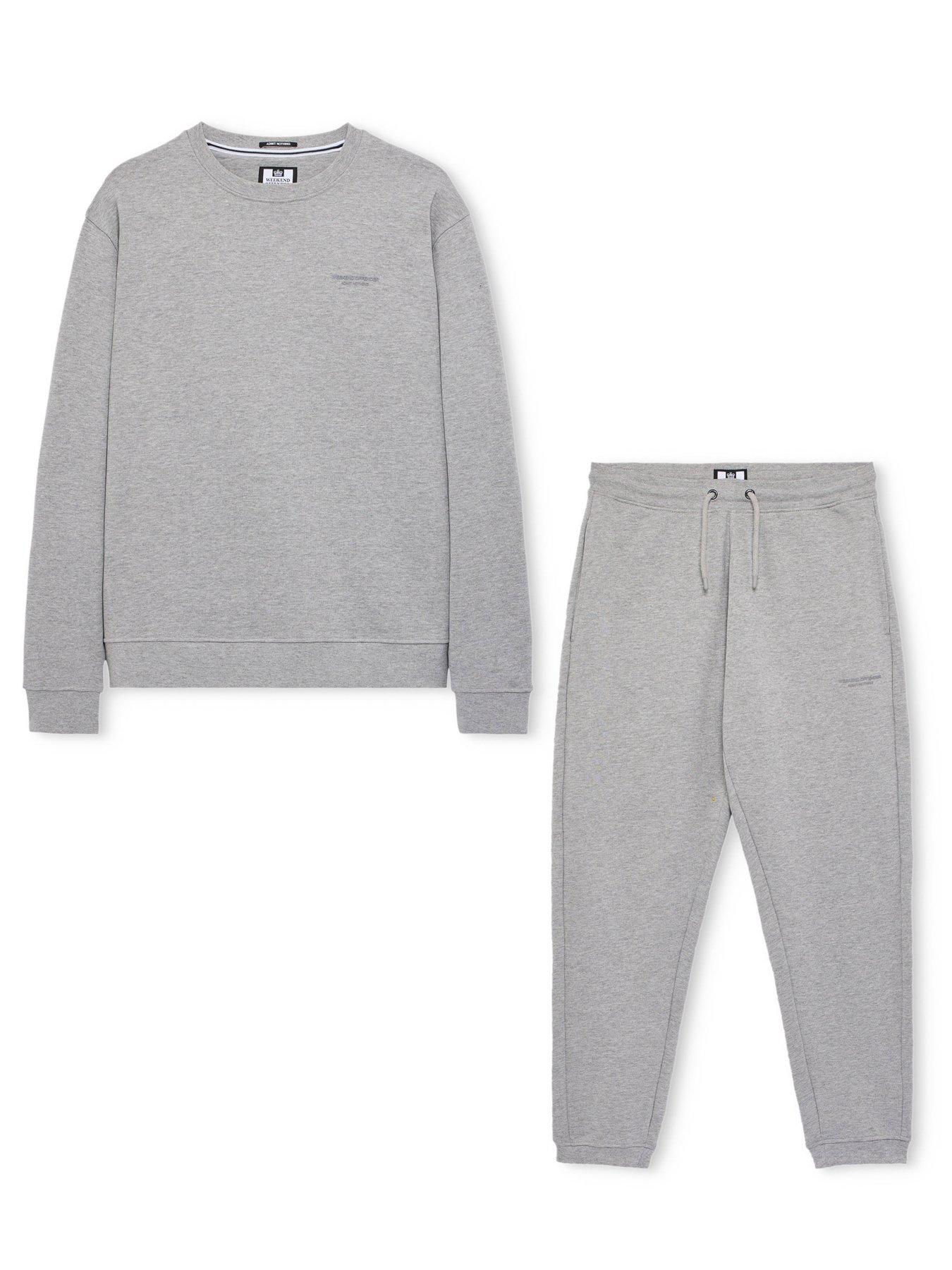 Image 3 of 4 of Weekend Offender Harlem Tracksuit Set - Grey
