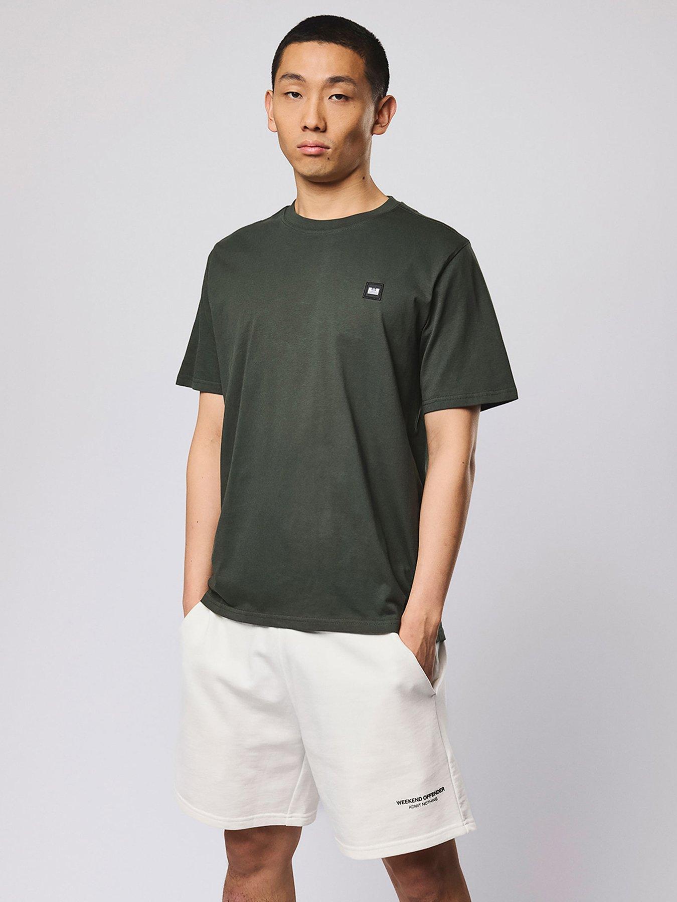 Weekend Offender Brooklands Short Sleeve T-shirt, Green, Size L, Men