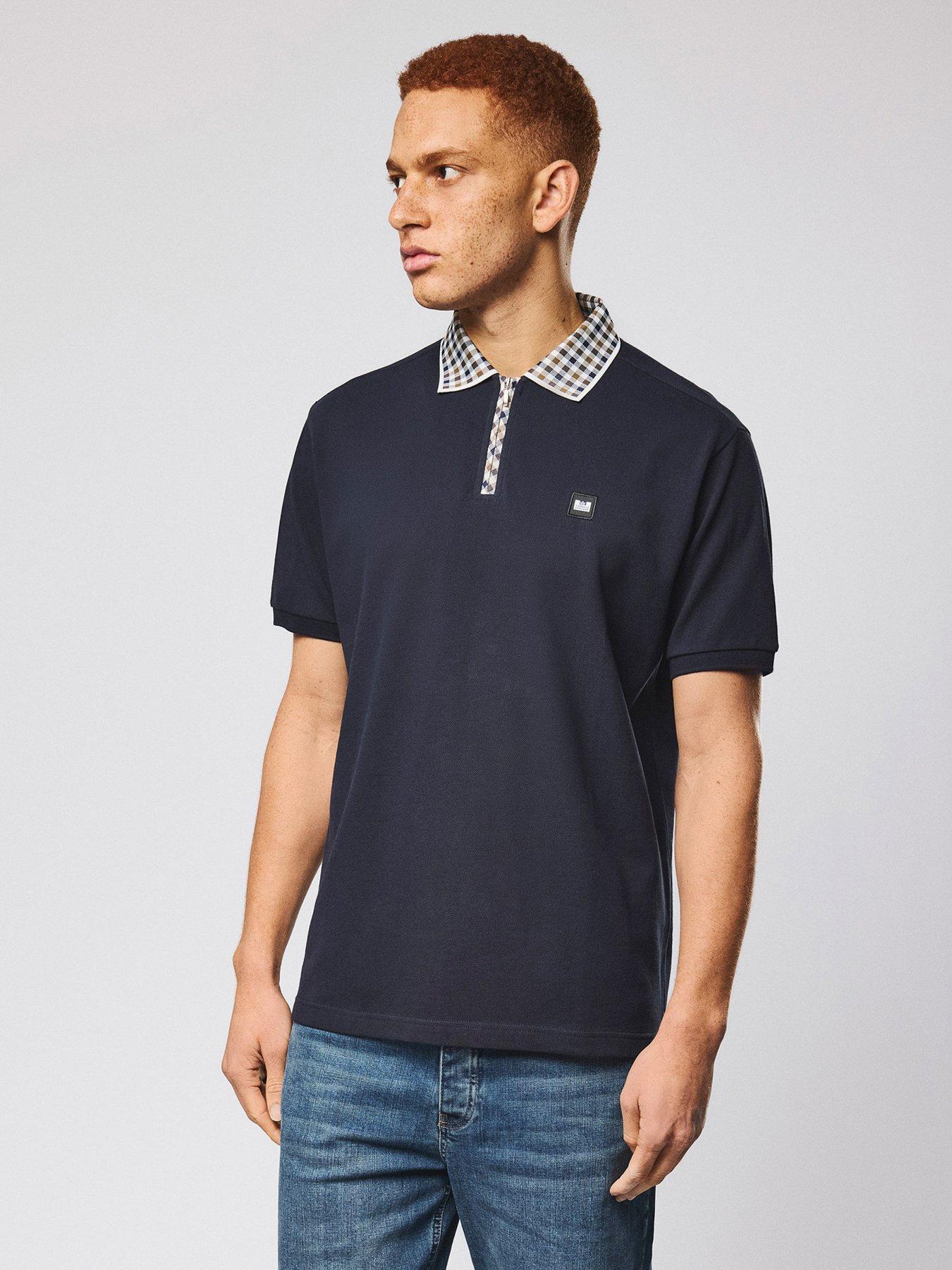 Weekend Offender Tipasa Short Sleeve Polo Shirt - Navy