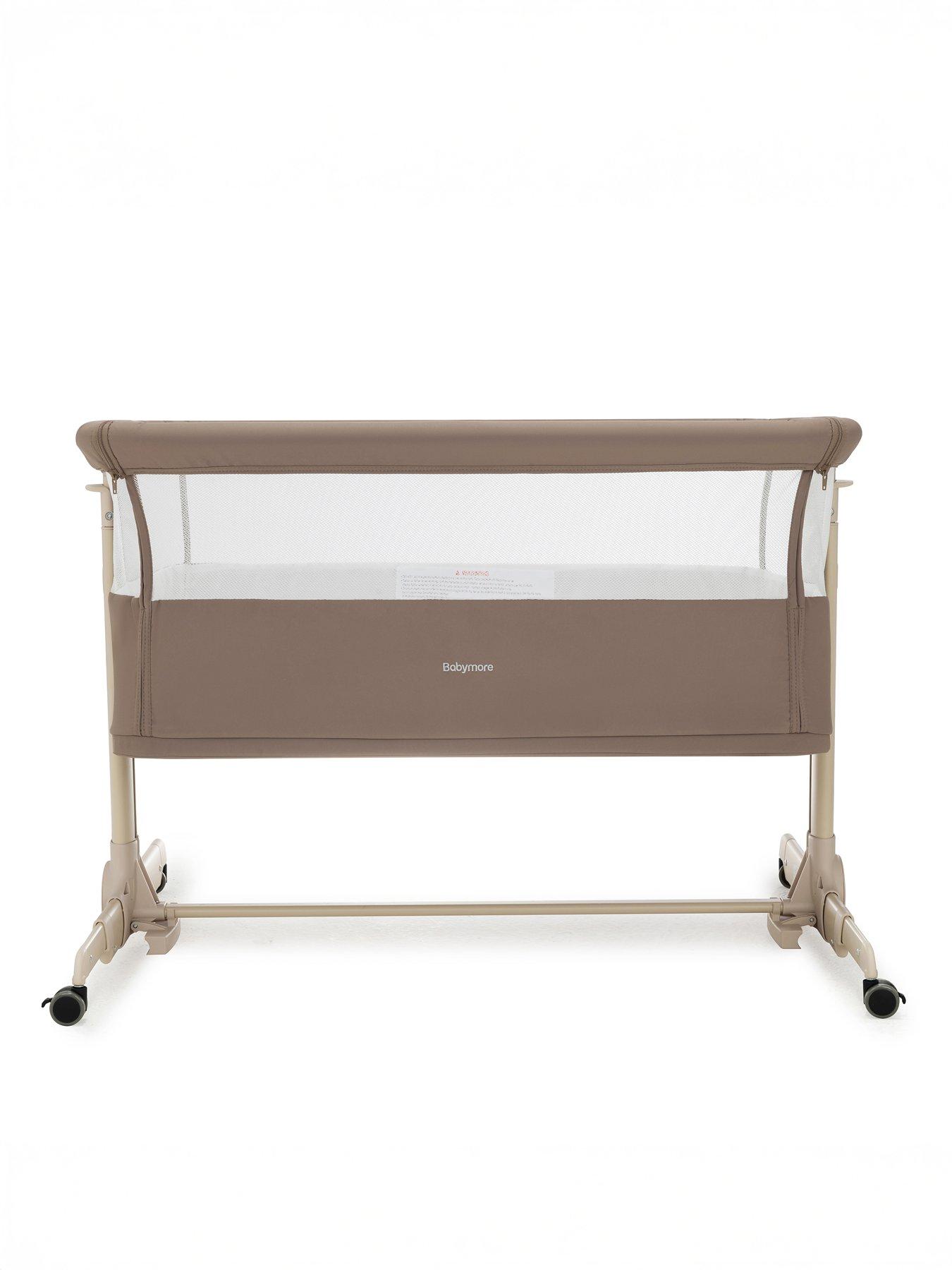Image 4 of 7 of Babymore Neera Bedside Crib - Mocha