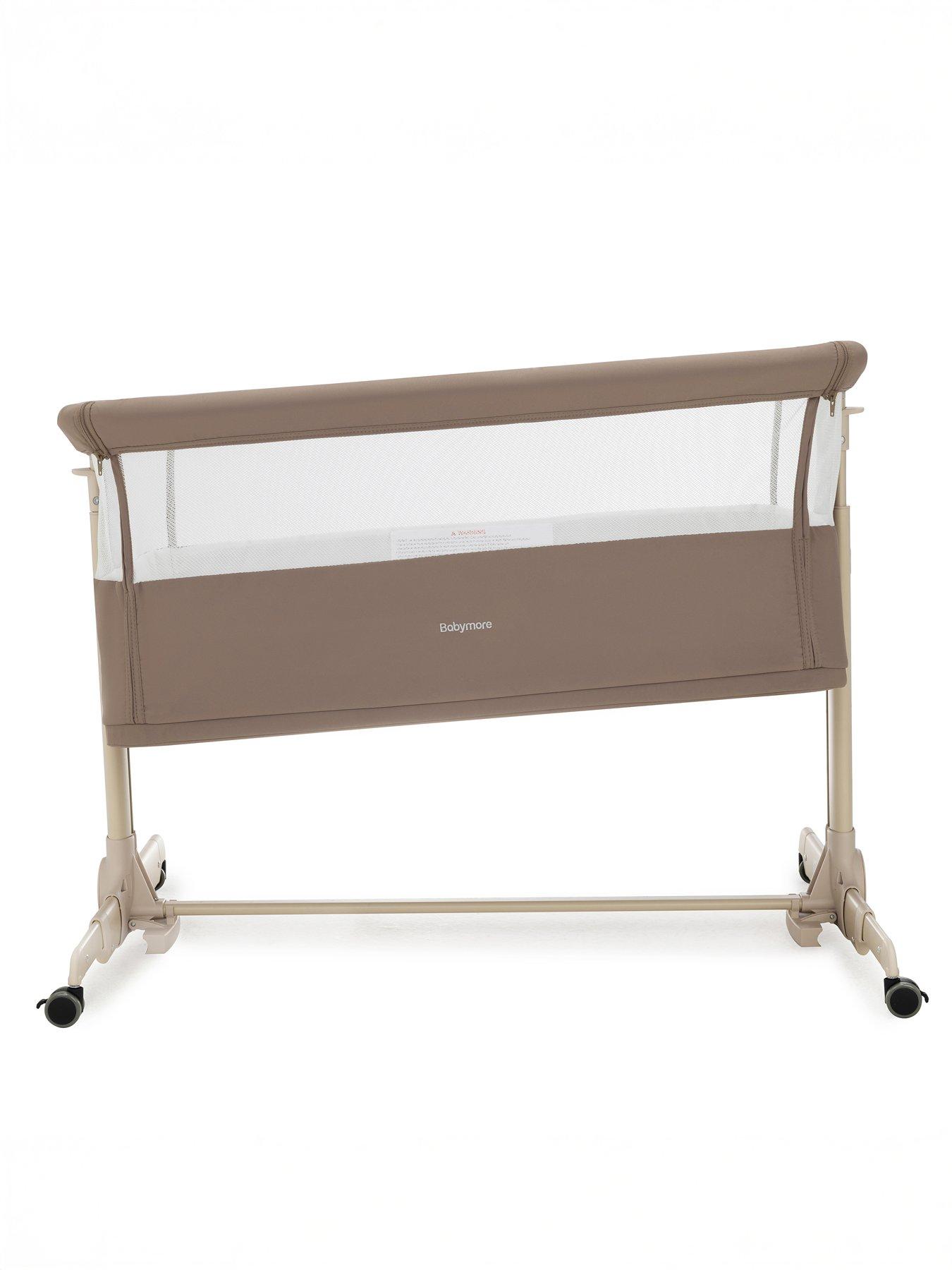 Image 6 of 7 of Babymore Neera Bedside Crib - Mocha