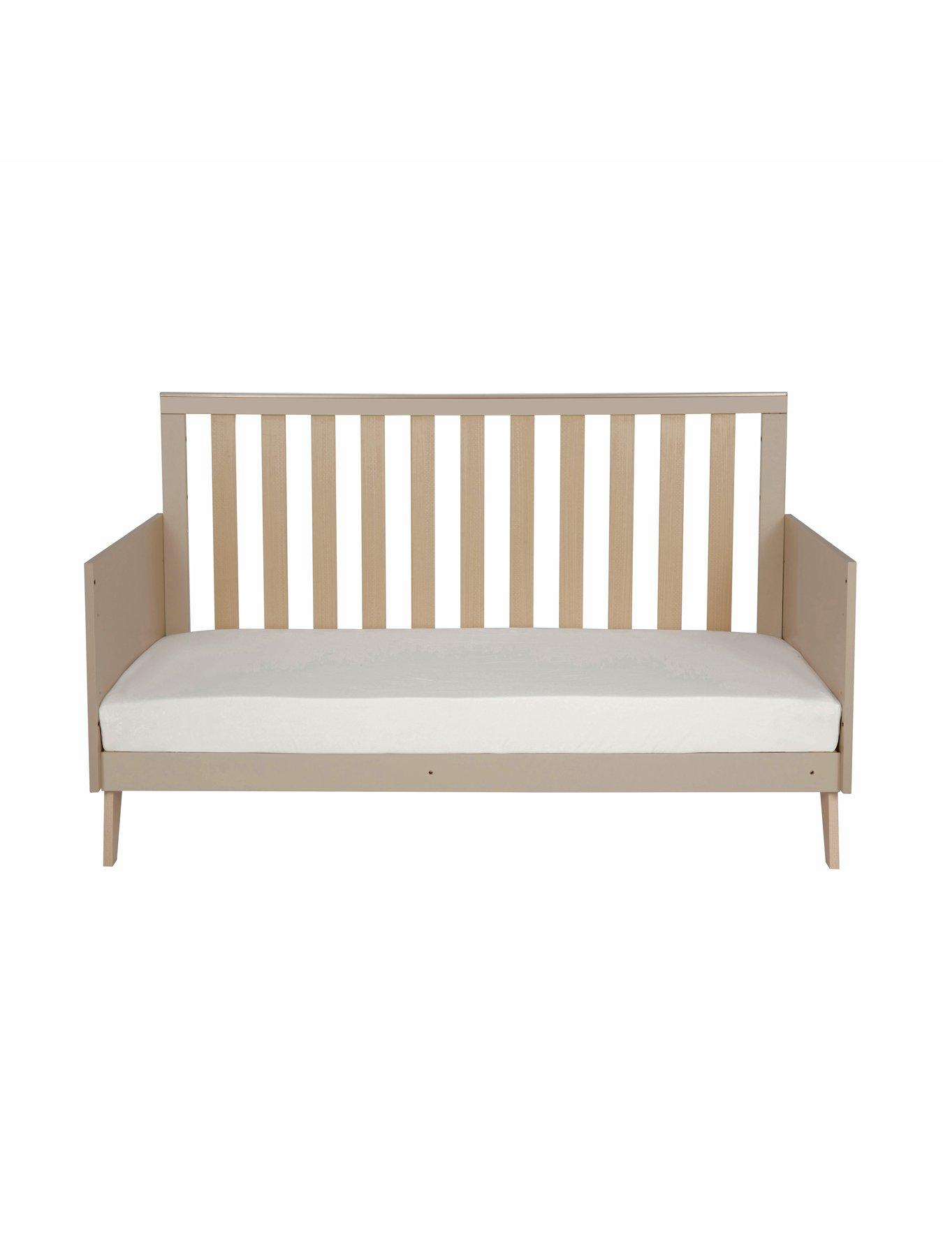 Image 6 of 7 of Babymore Dante Cot Bed with Cot Top Changer - Cashmere