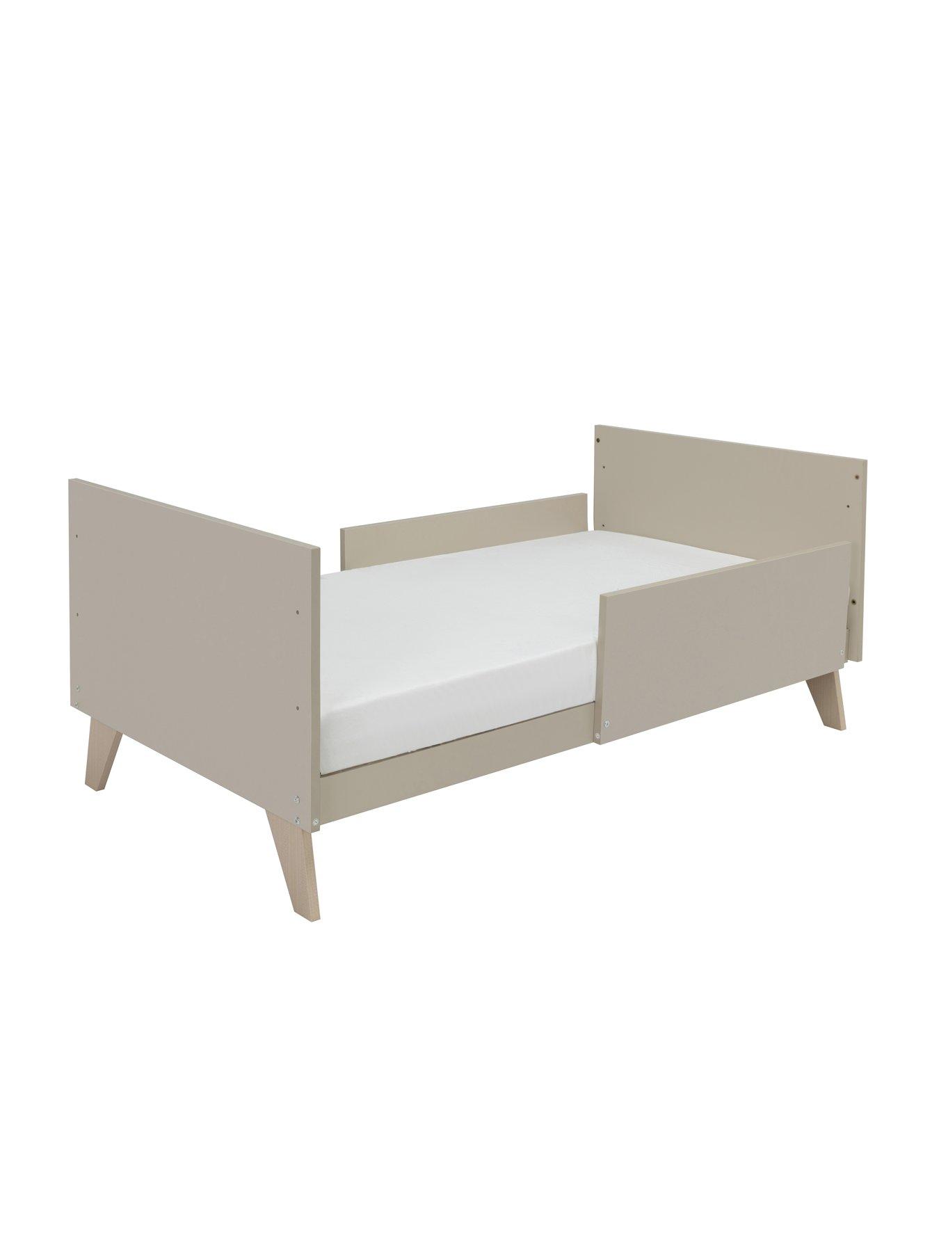 Image 7 of 7 of Babymore Dante Cot Bed with Cot Top Changer - Cashmere