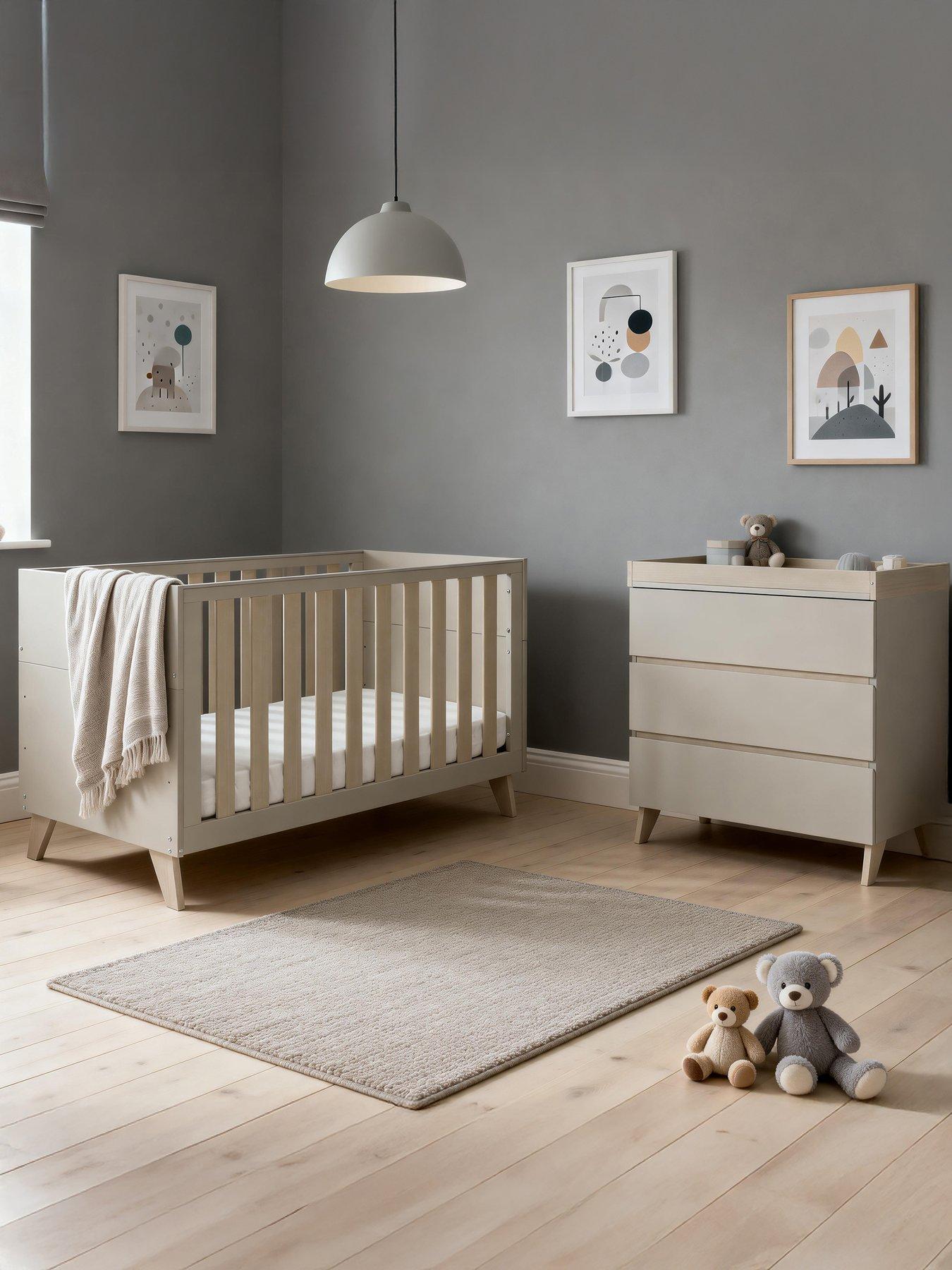 Babymore Dante 2 Piece Nursery Room Set - Cashmere