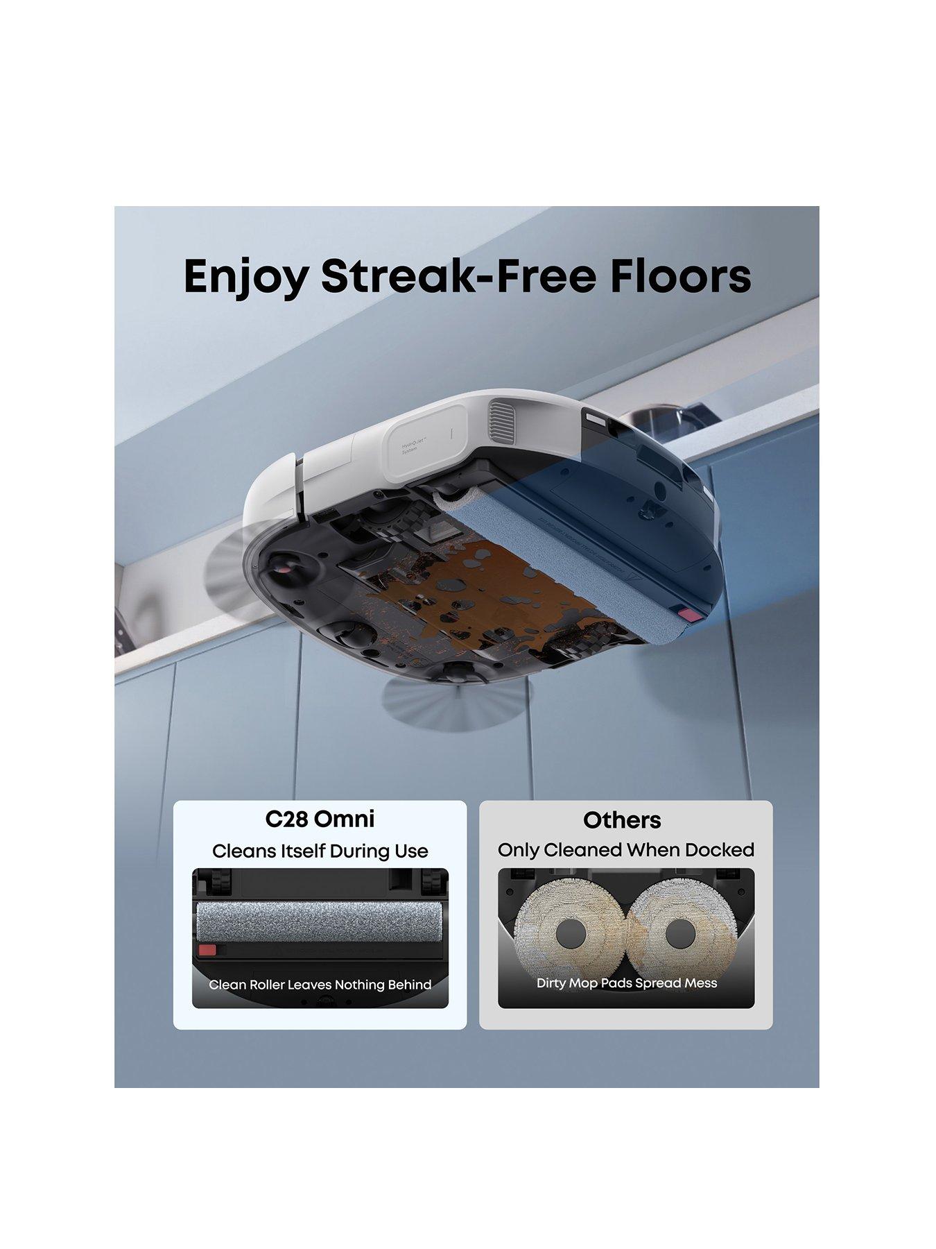 Image 2 of 8 of Eufy Omni C28 Robot Vacuum &amp; Mop with All-in-One Station White with Extra Dust Bags
