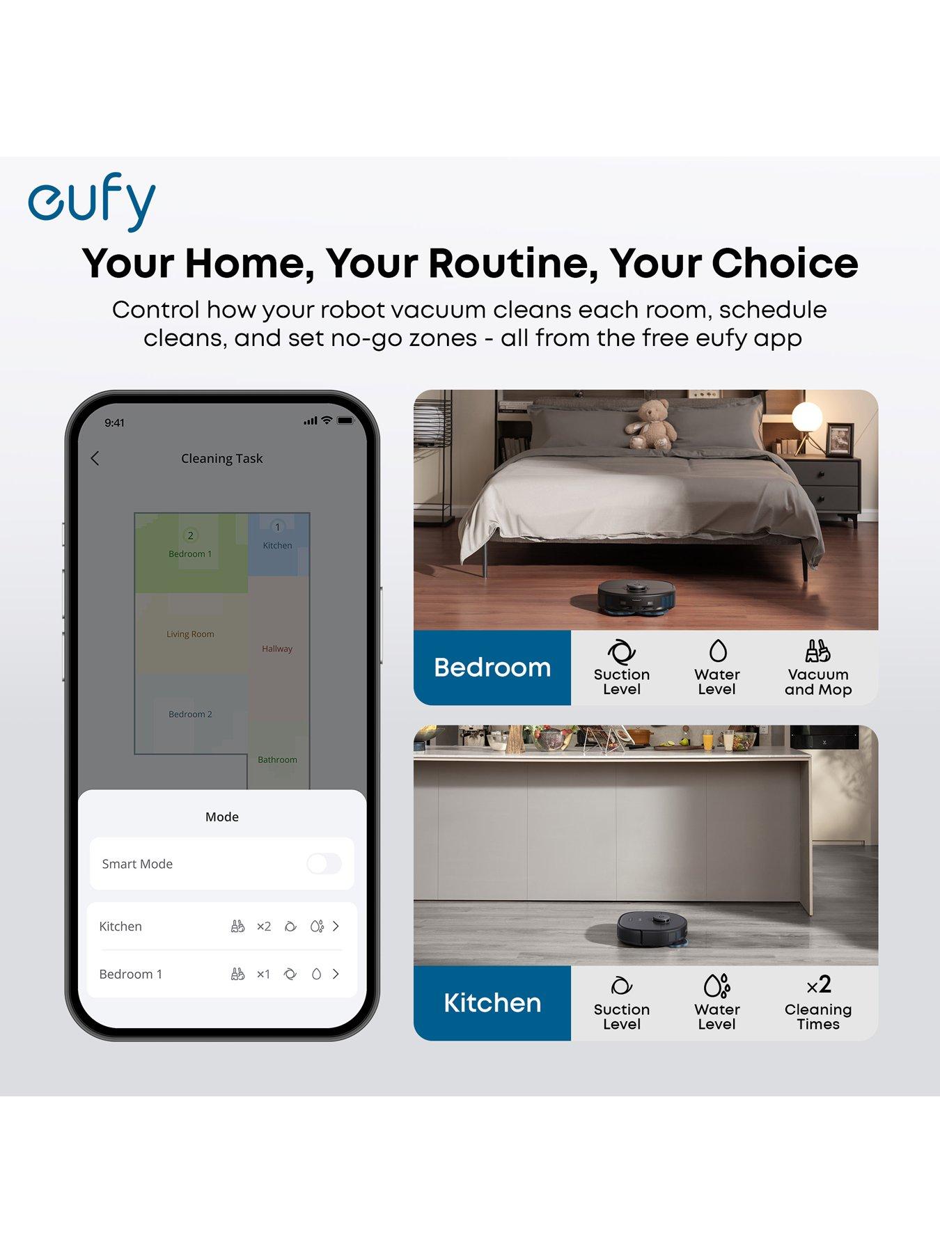 Image 6 of 8 of Eufy Omni C28 Robot Vacuum &amp; Mop with All-in-One Station White with Extra Dust Bags