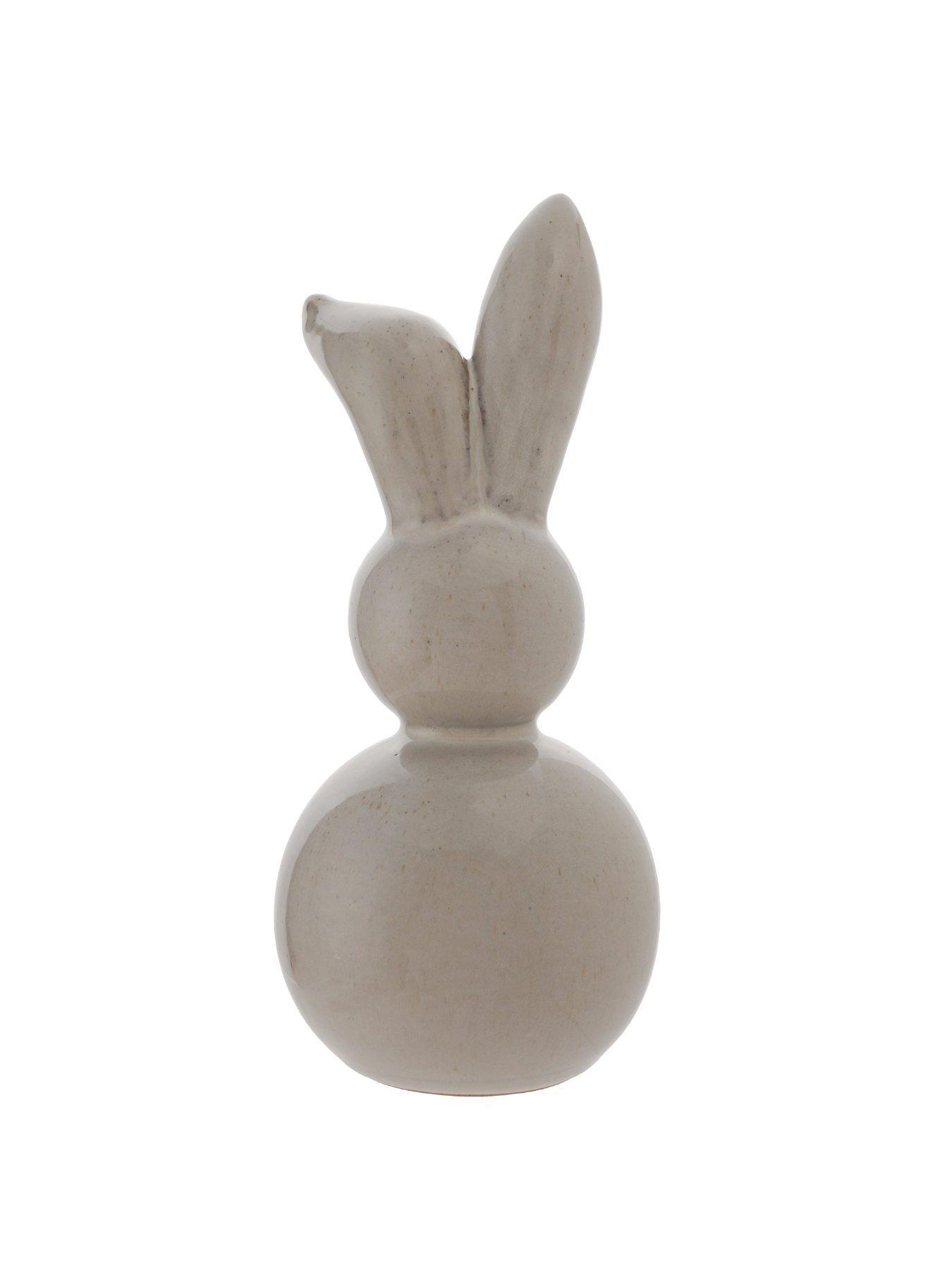 Grey Ceramic Bunny Decor | Very