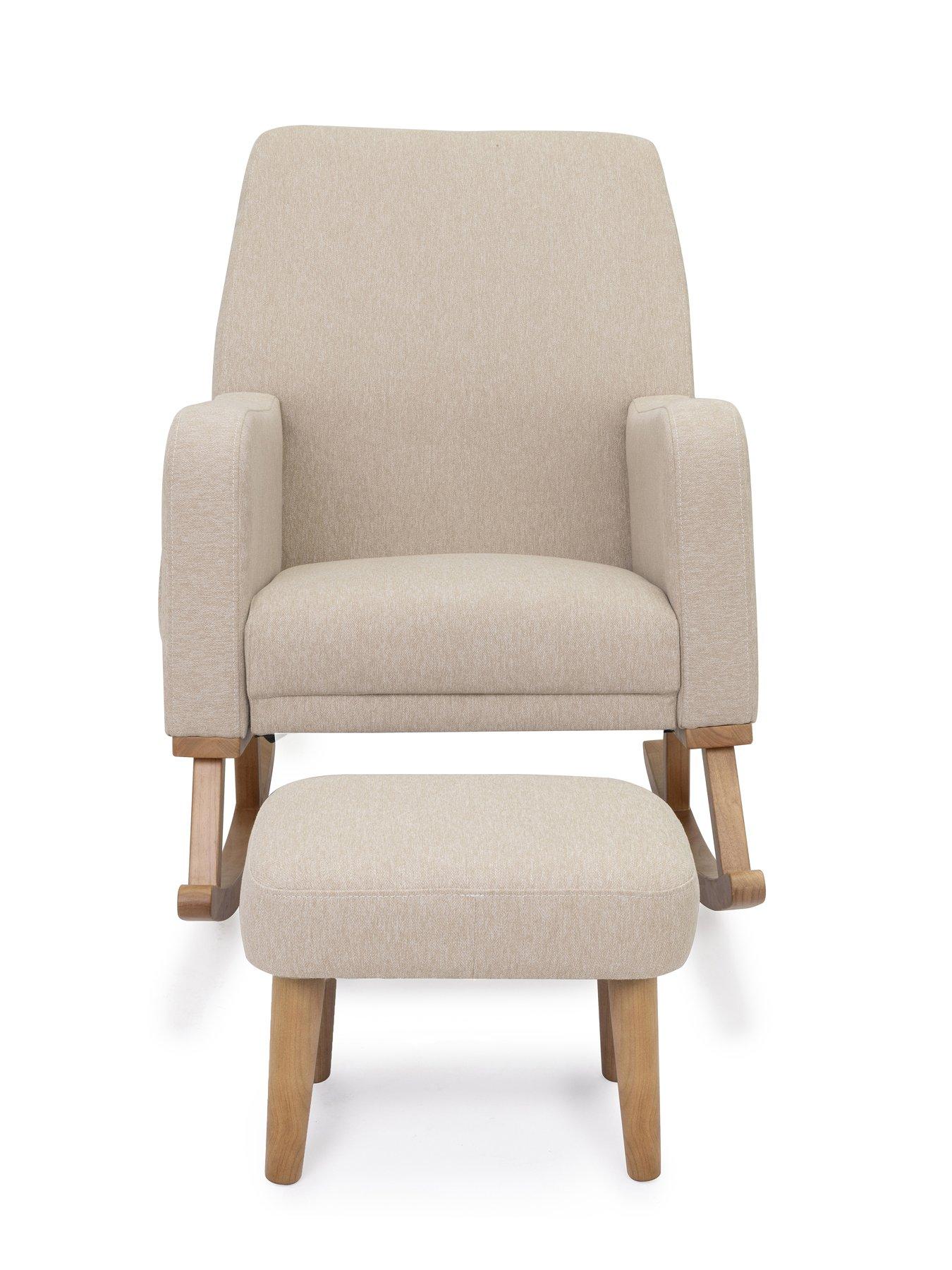 Image 6 of 6 of Babymore Callie Nursing Chair with Stool - Oatmeal