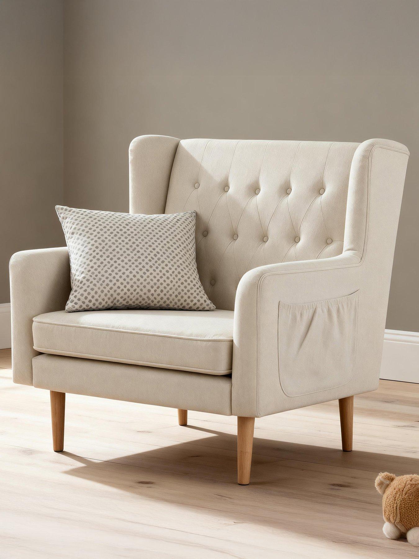 Image 4 of 6 of Babymore Lux Snuggle Rocking Chair - Ivory