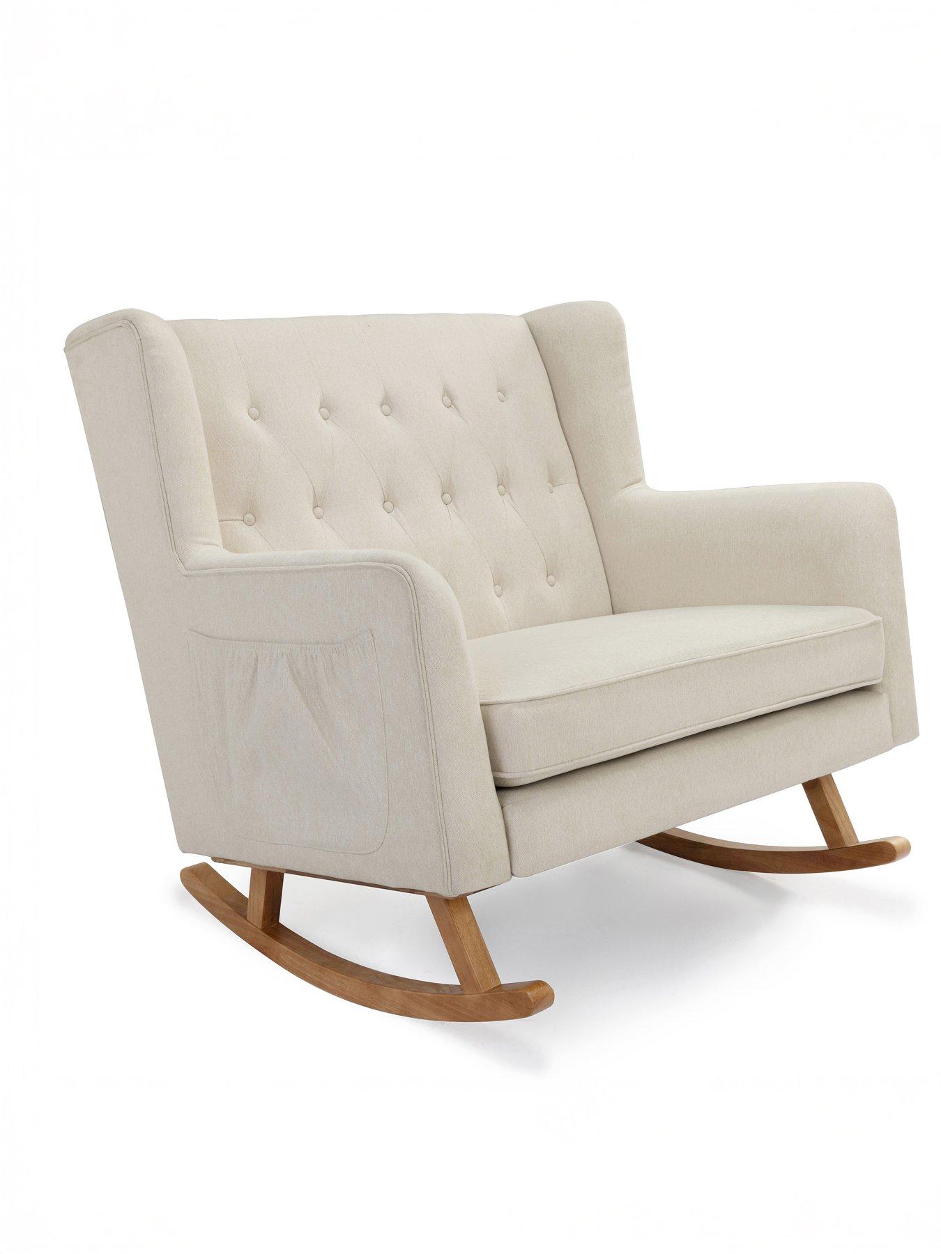 Image 5 of 6 of Babymore Lux Snuggle Rocking Chair - Ivory
