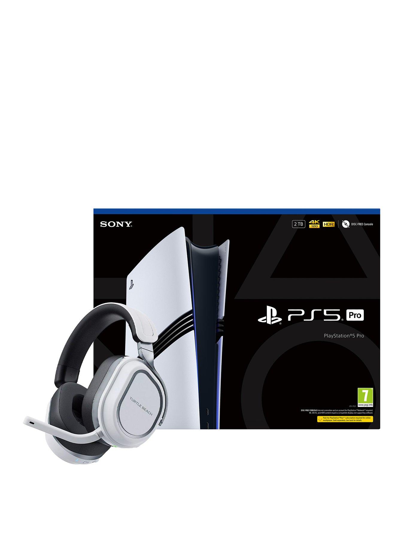 Image 1 of 8 of PlayStation 5 PlayStation&reg;5 Pro Console - 2TB &amp; Turtle Beach Stealth 700 Gen 3 Wireless Headset - White