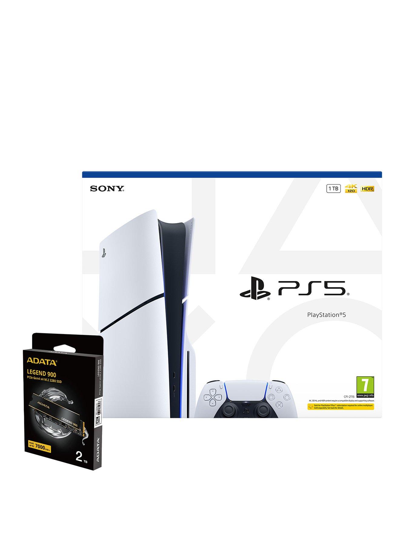 Image 1 of 8 of PlayStation 5 PlayStation&reg;5 Disc Console &ndash; 1TB &amp; Adata Legend 900 2TB Solid State Drive