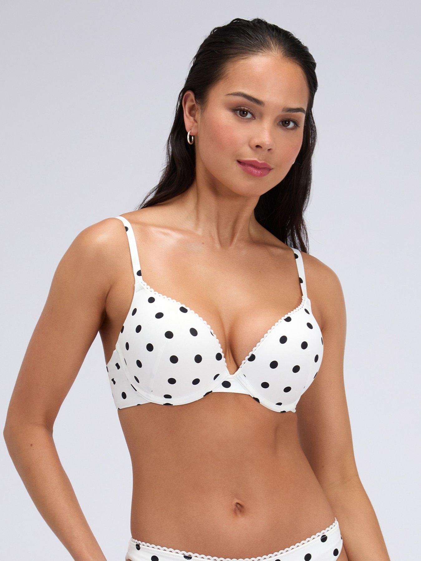 Boux Avenue Hydra Push Up Bikini Top - White Mix