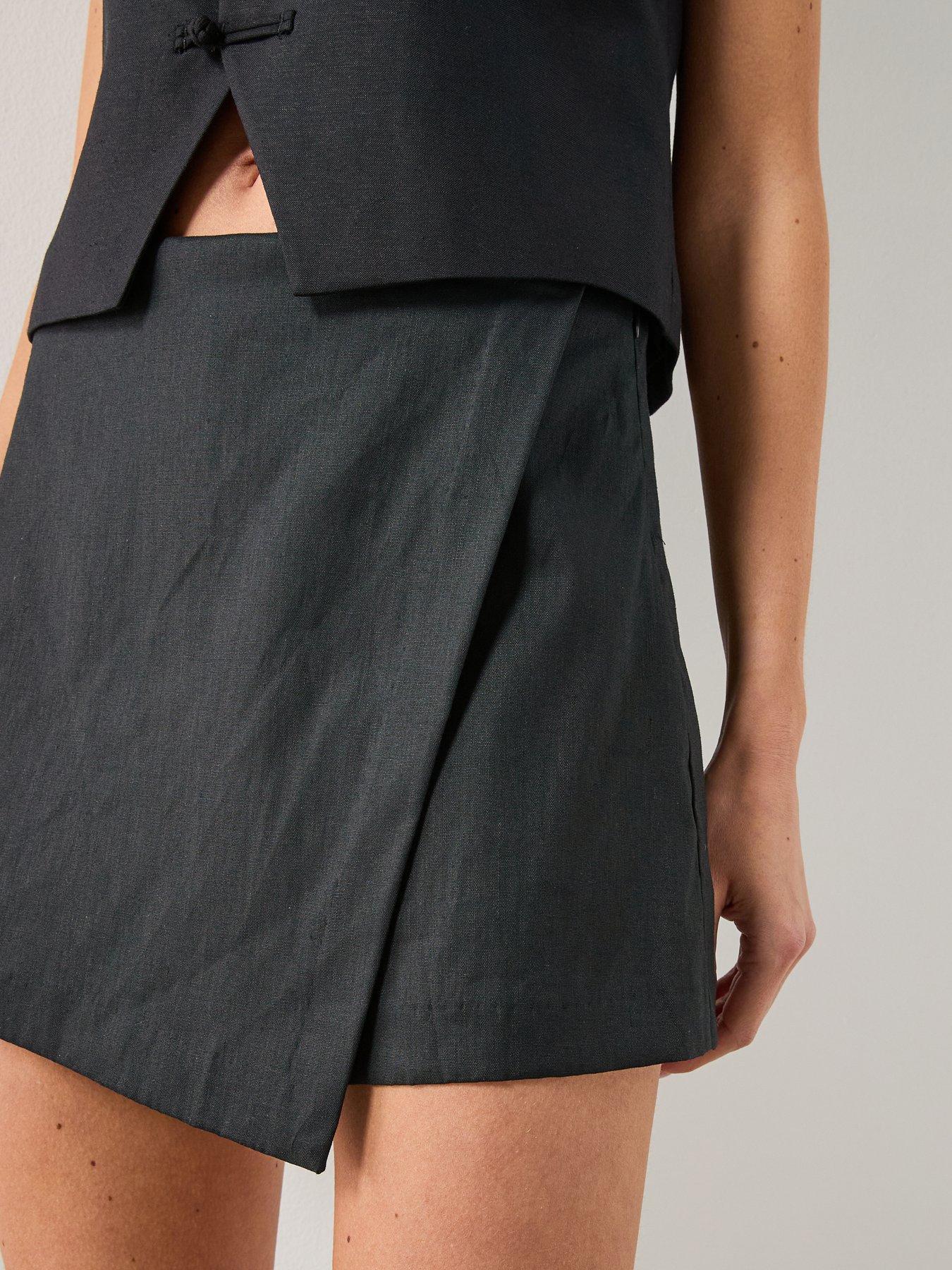 Image 5 of 6 of Mango Printed Skirt Line - Grey