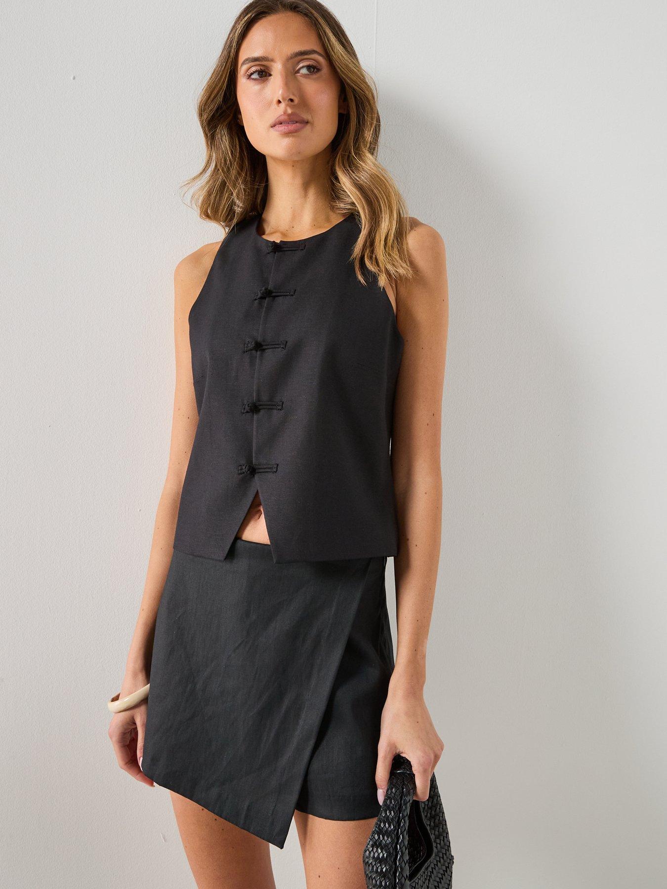 Image 6 of 6 of Mango Printed Skirt Line - Grey