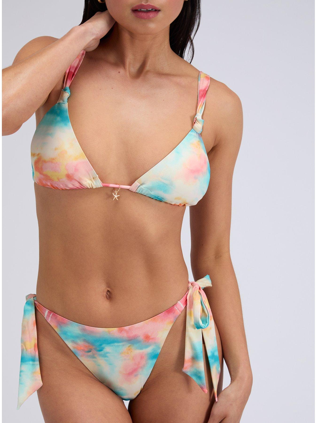 Image 4 of 6 of Boux Avenue Seychelles String Side Bikini Brief - Pink Mix