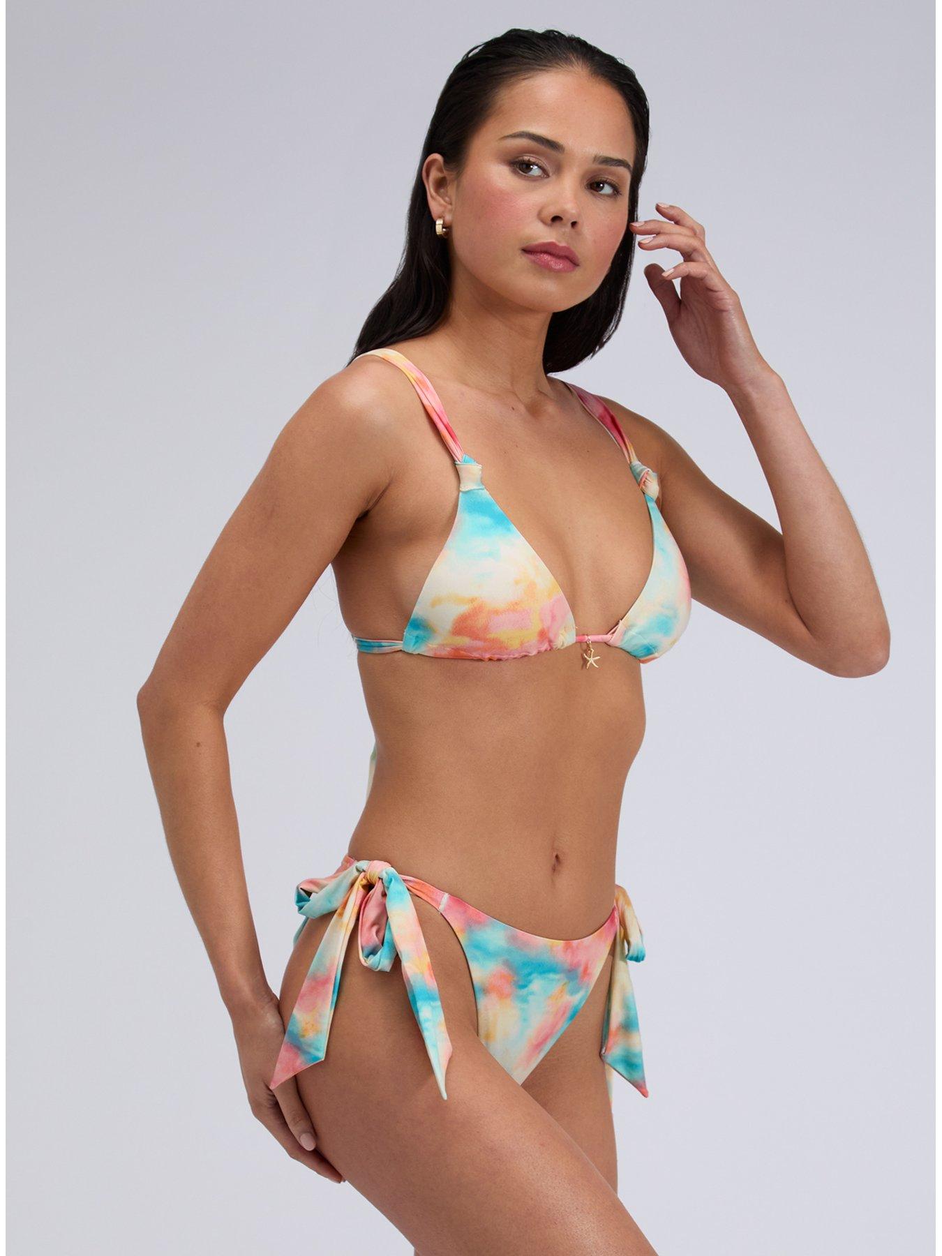 Image 5 of 6 of Boux Avenue Seychelles String Side Bikini Brief - Pink Mix