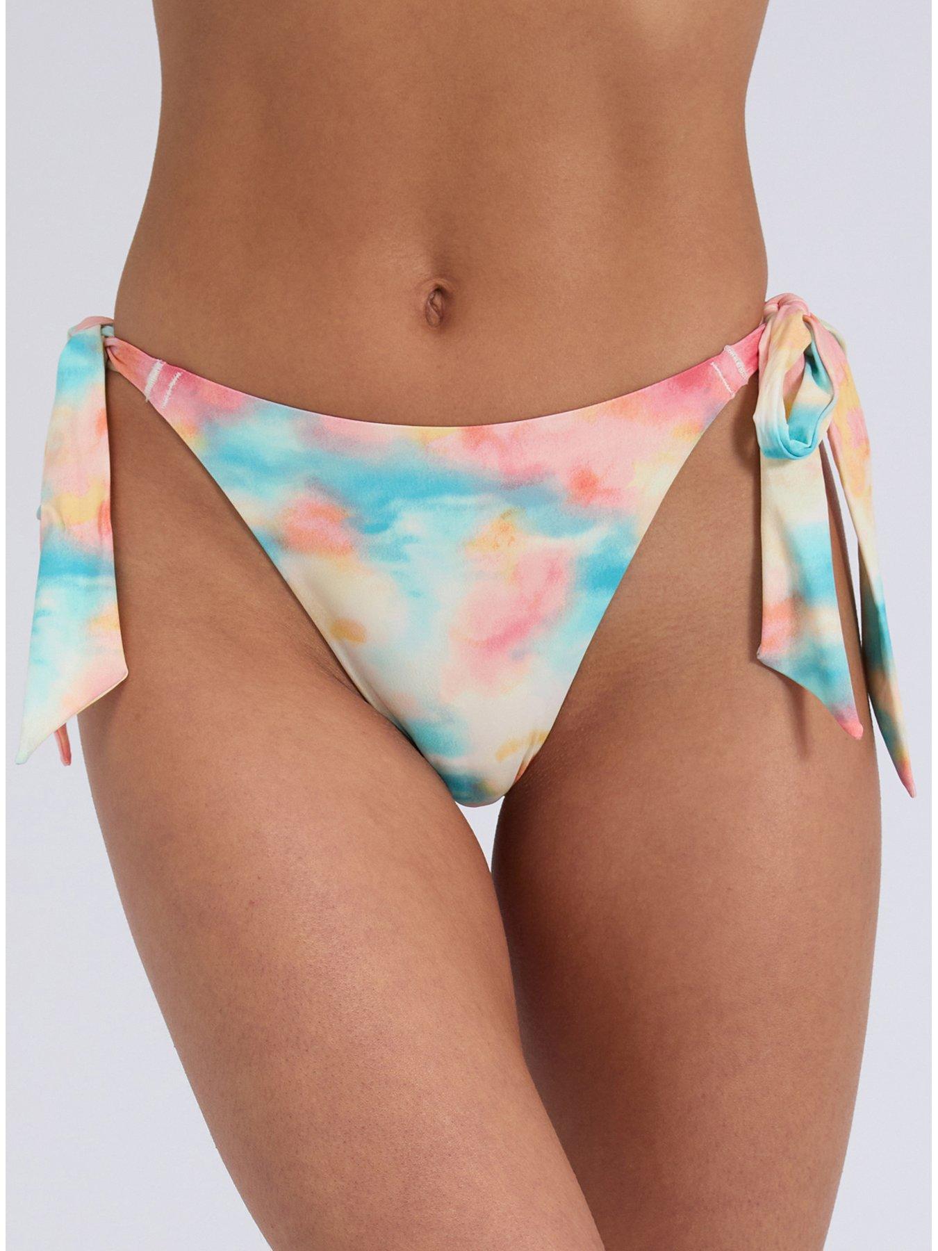 Image 6 of 6 of Boux Avenue Seychelles String Side Bikini Brief - Pink Mix