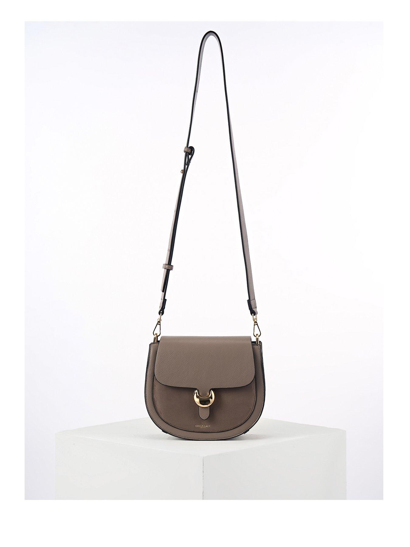 Luella Grey Venetia Peat Saddle Crossbody