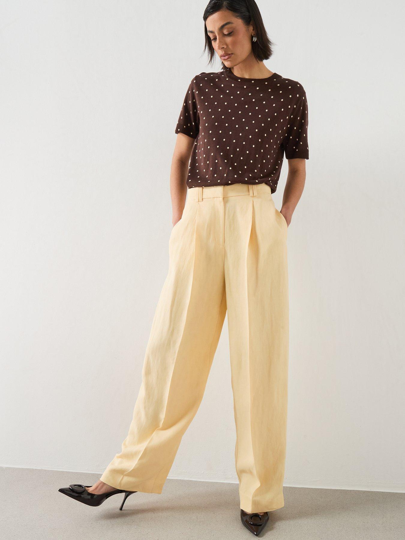 Image 6 of 6 of Mango Polka-Dot Knitted Sweater - Brown