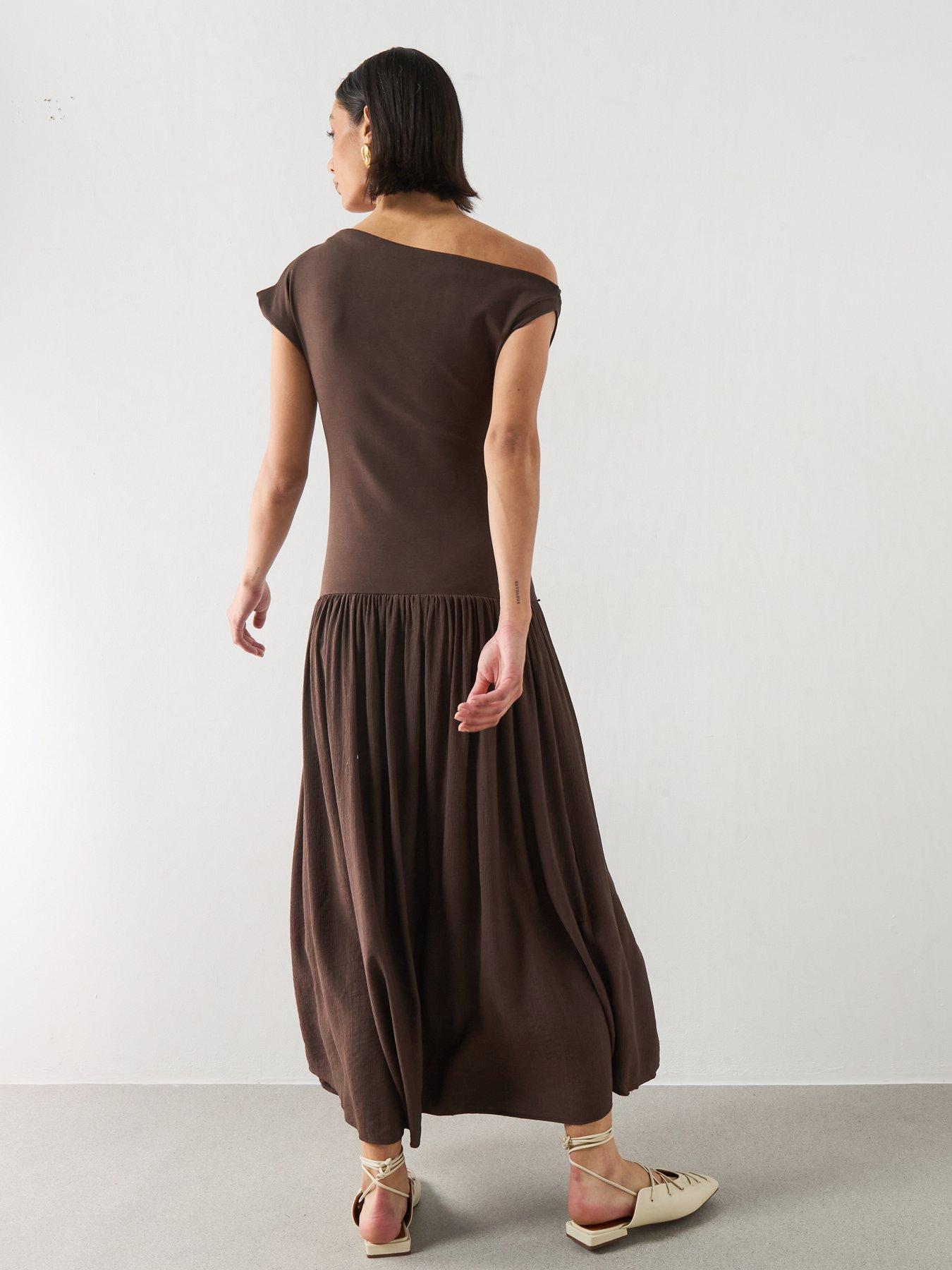 strapless open back dress Petal and Pup Women's Carson Pleated Mini Dress