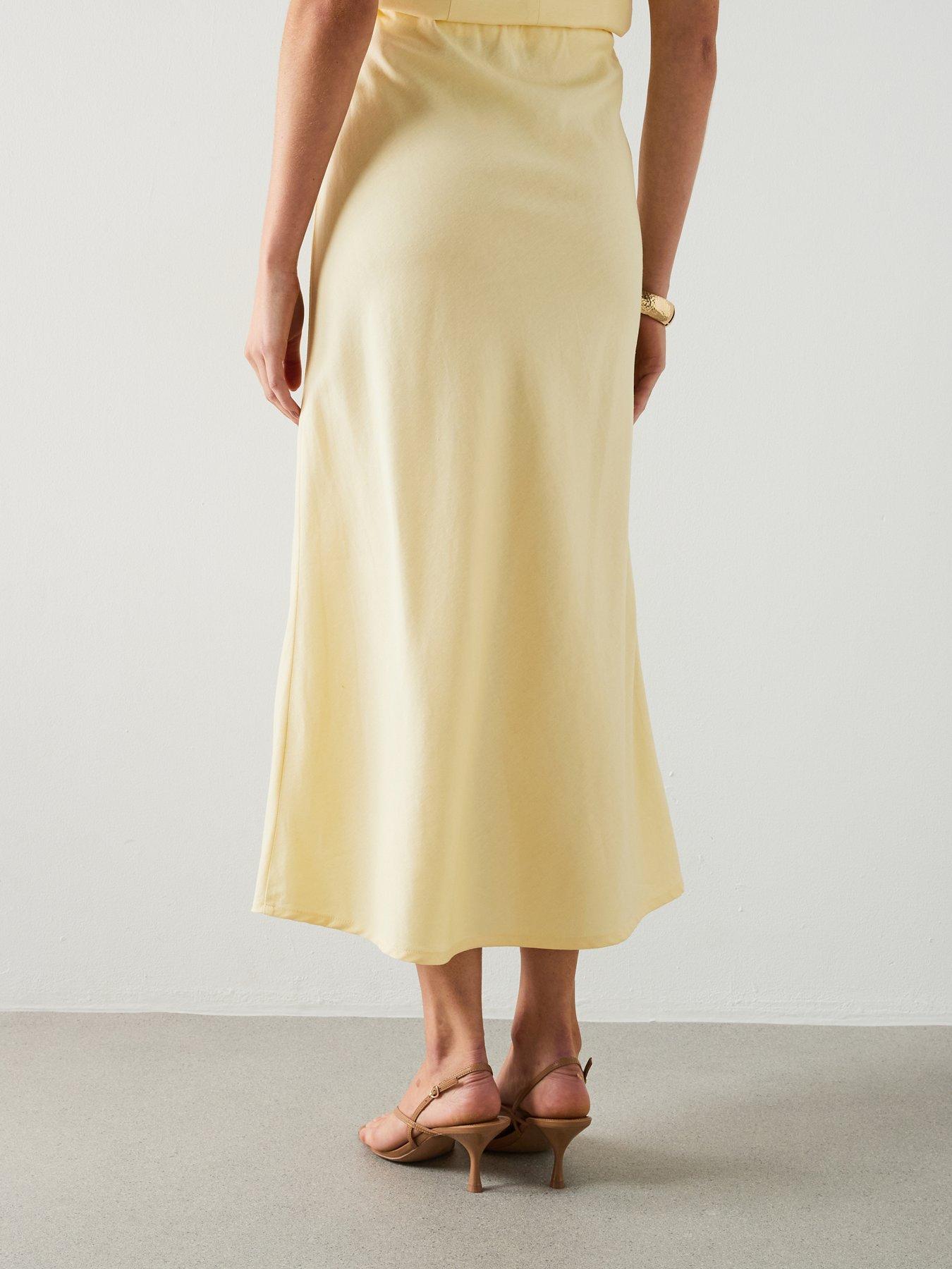 Image 2 of 6 of Mango Linen-blend Co-ord Straight Skirt - Vanilla
