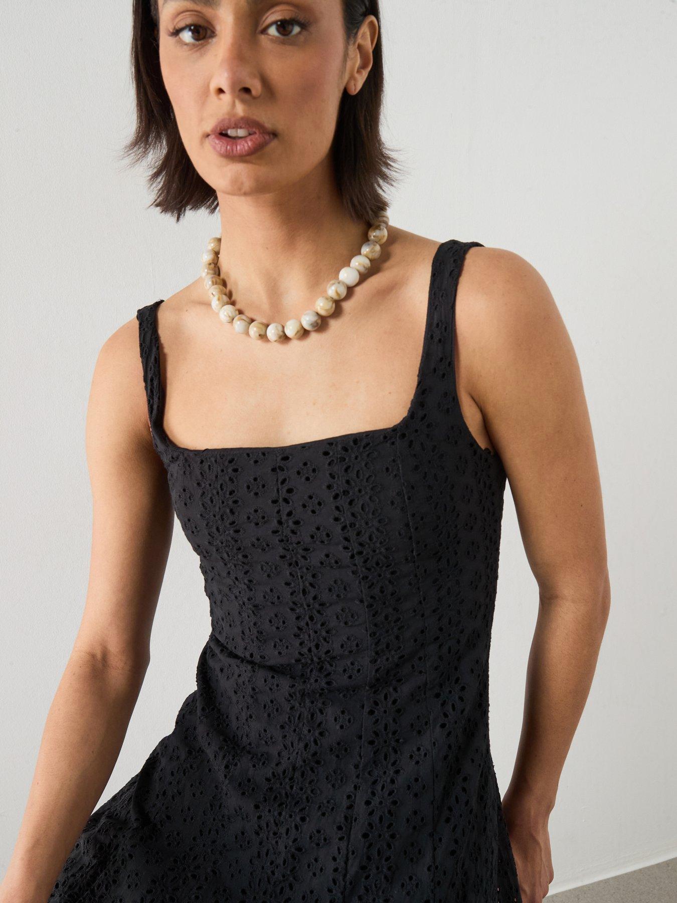 black long slip dress L'AGENCE Seridie Silk Slip Dress In Black main image 1