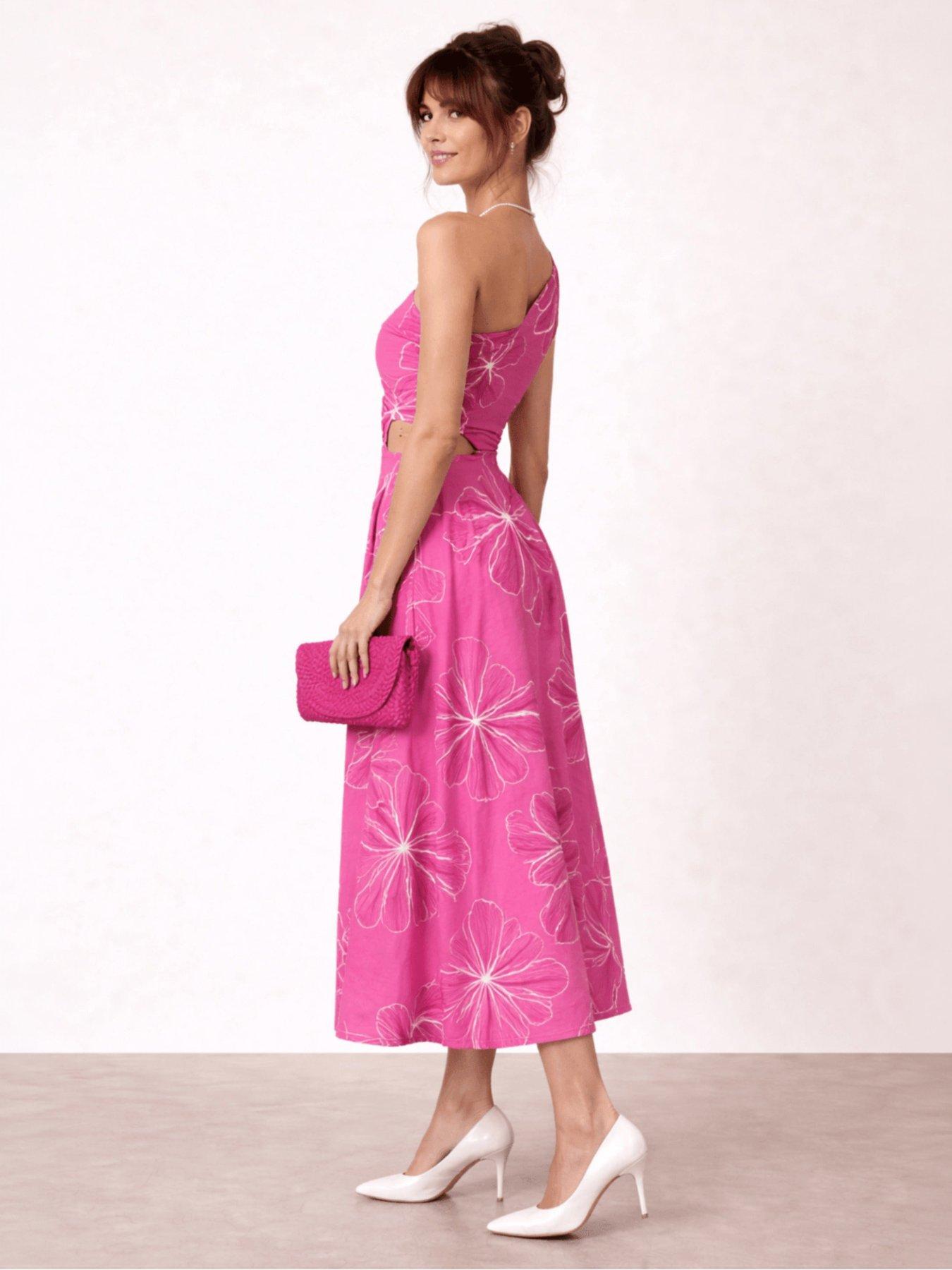 Image 3 of 4 of Style Cheat Jasmine Cutout Dress - Pink