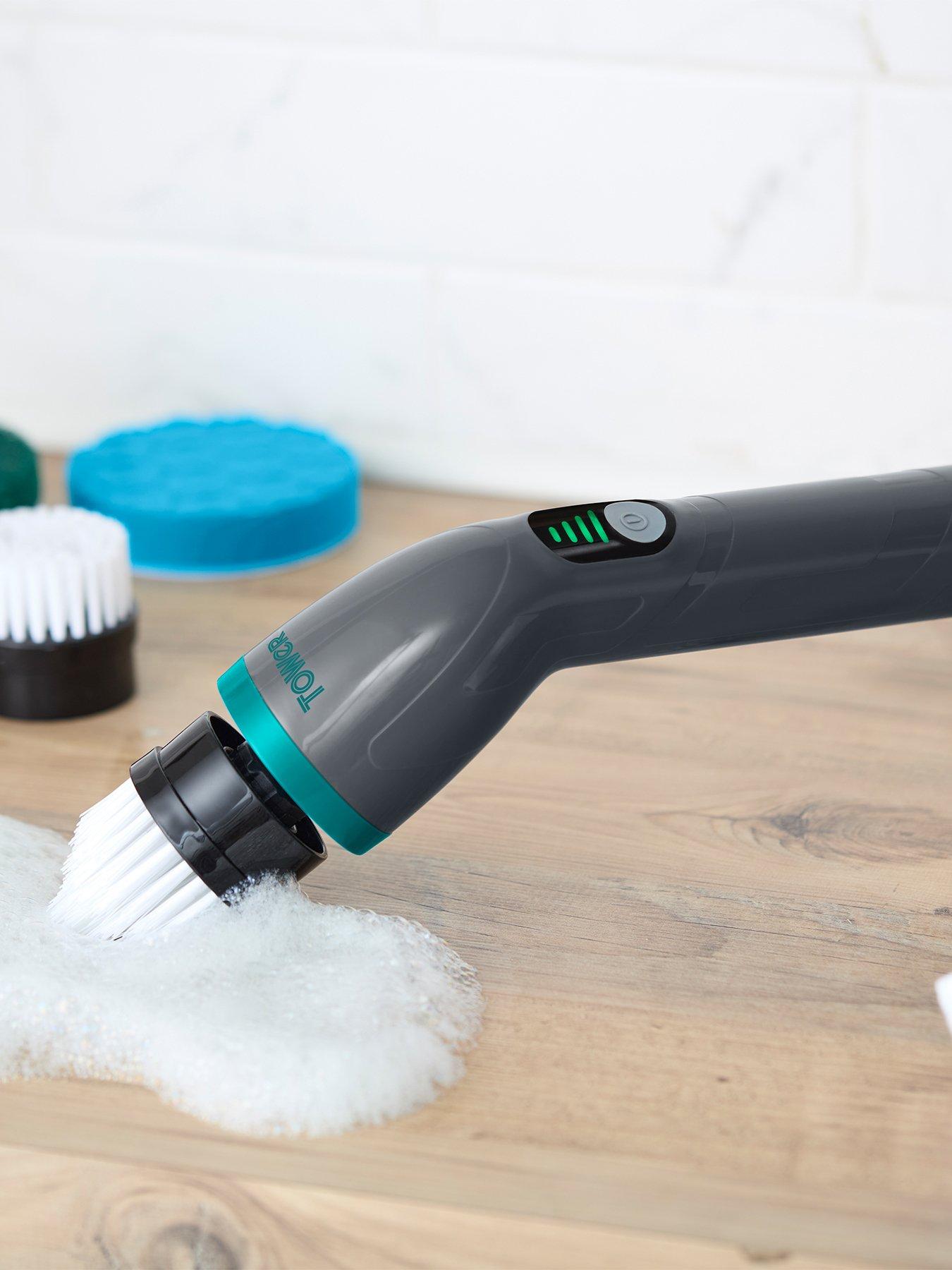 Tower Whiziwand XL Electric Spin Scrubber, Anthracite  &  Teal