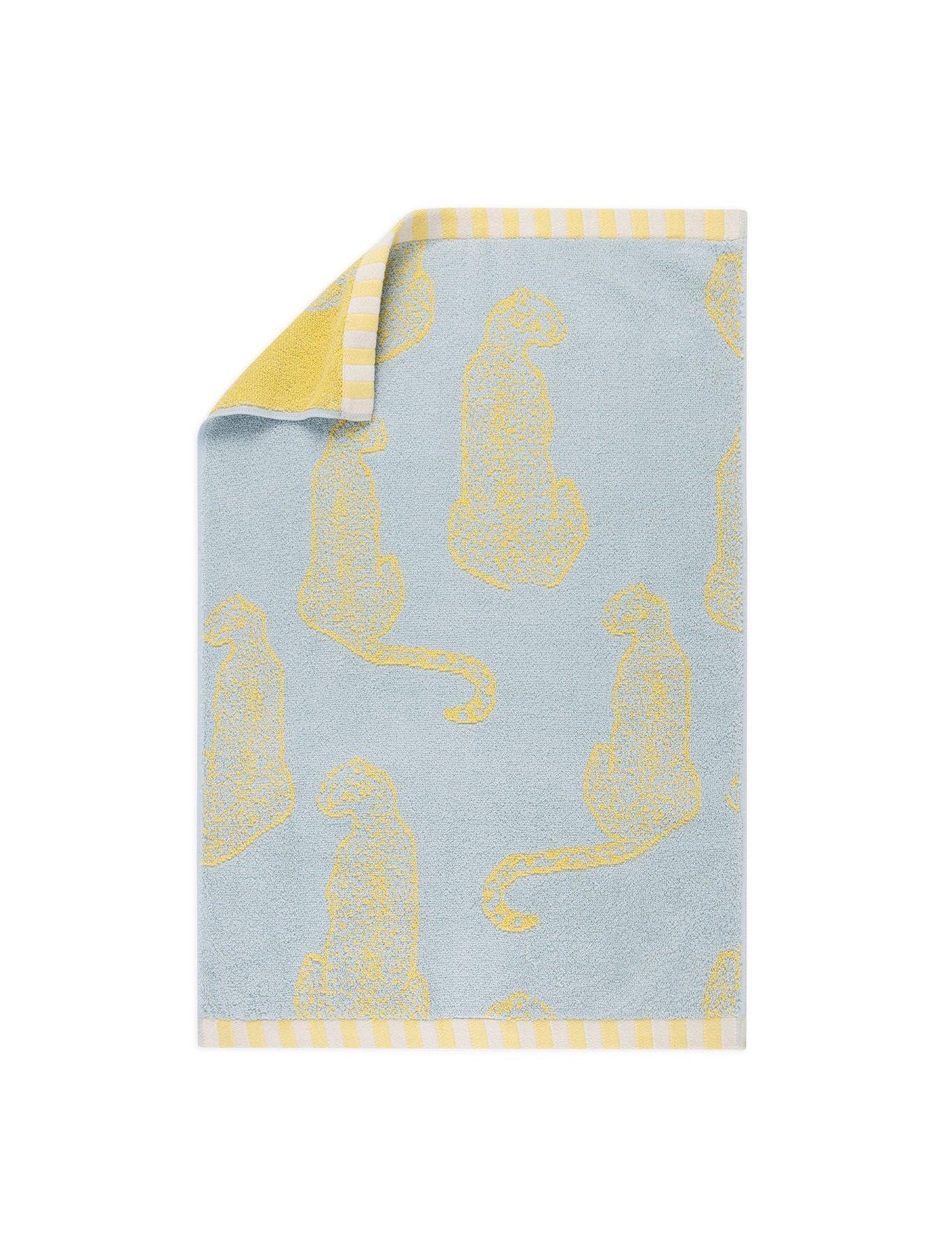 Image 4 of 6 of CHELSEA PEERS Cotton Resting Leopard Print Towel Collection