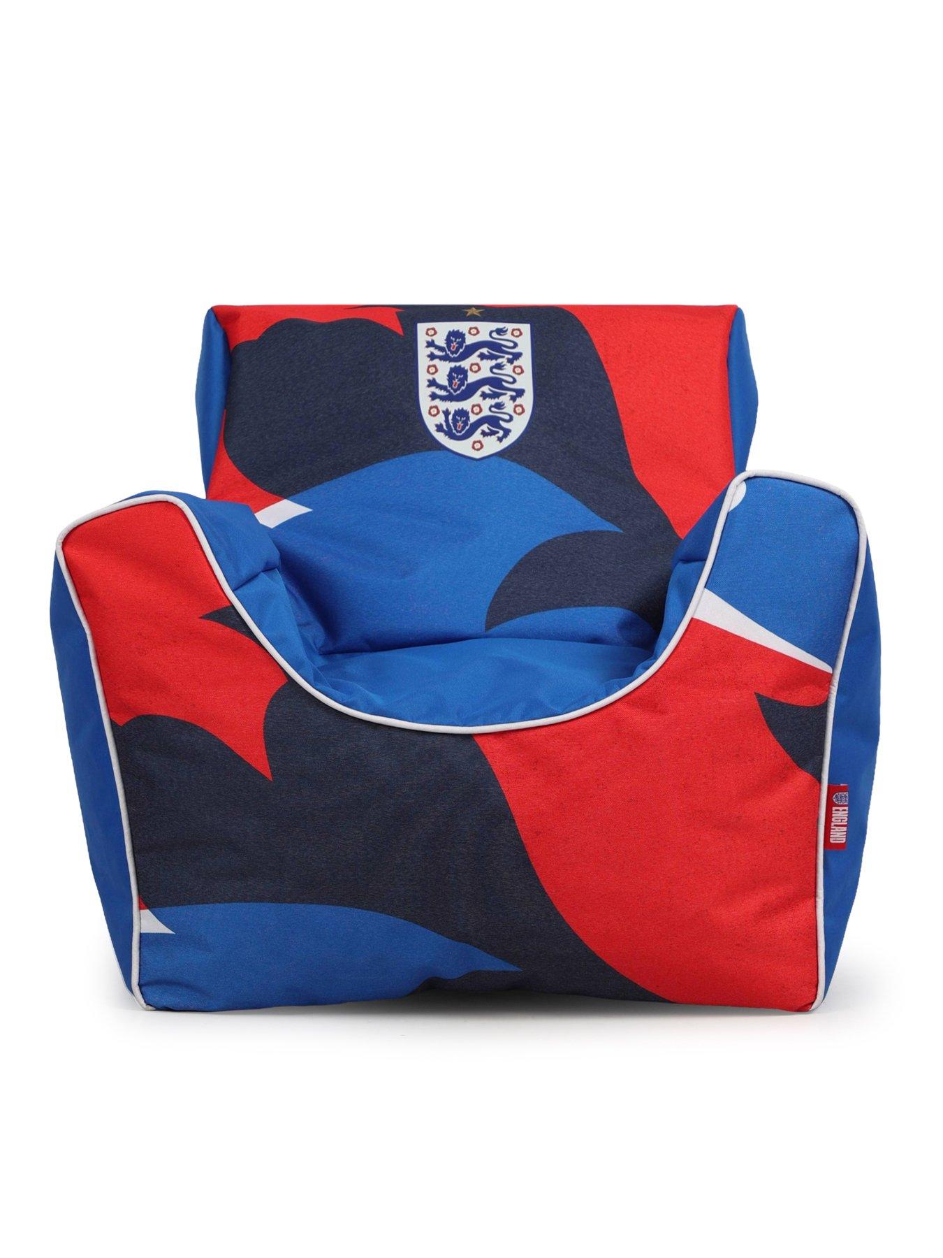 Image 1 of 5 of KAIKOO England Football Club Kids Funzee Beanbag Chair- Blue