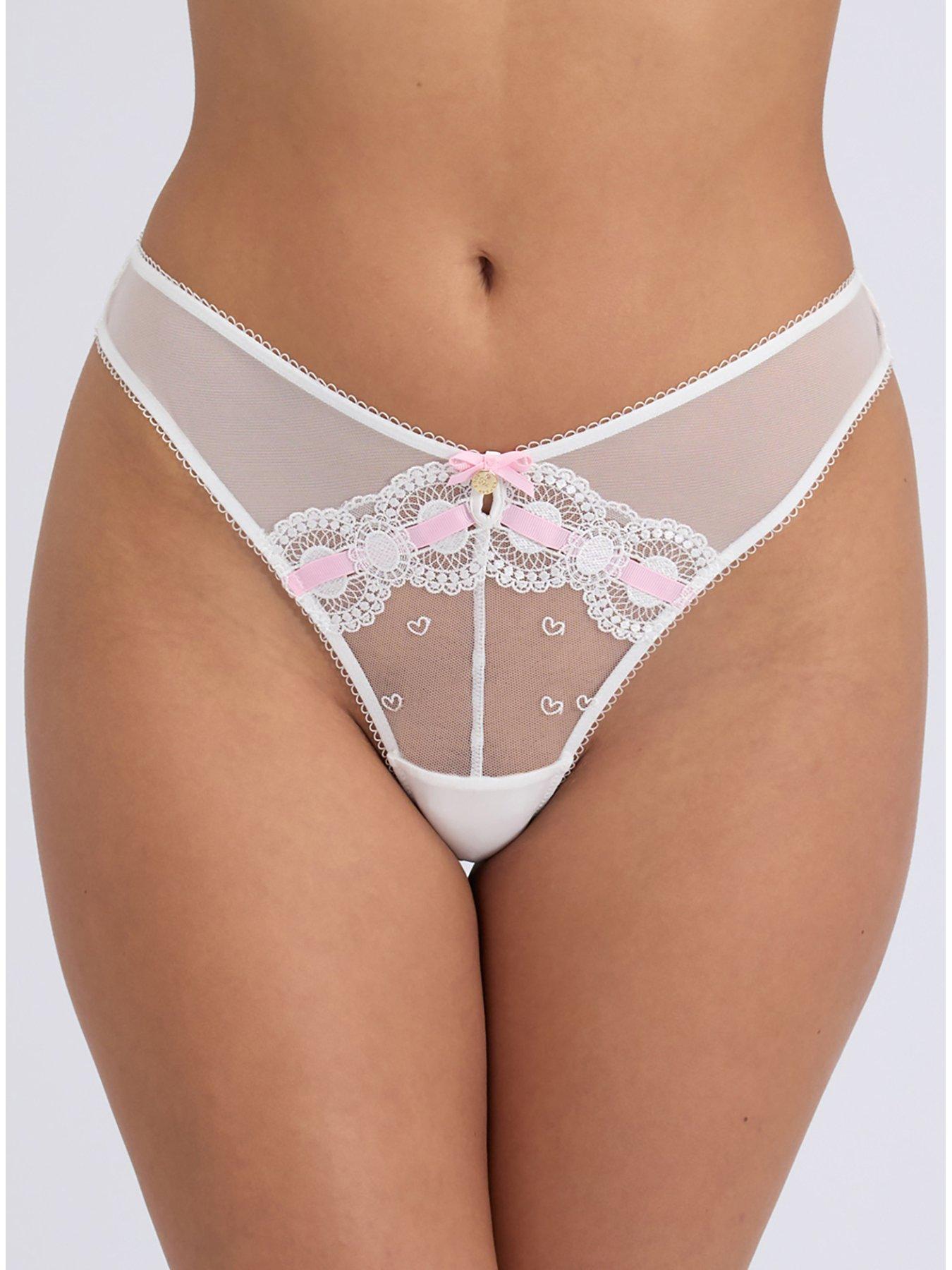 Boux Avenue Boux Avenue Calla Emb Thong - White