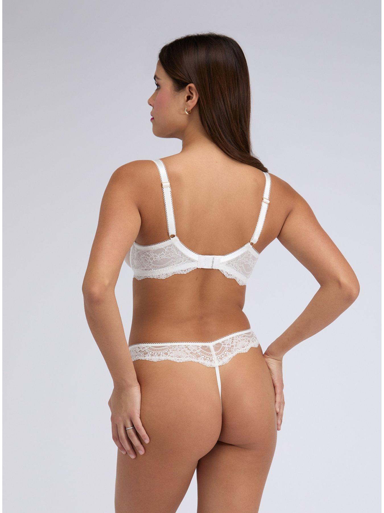 Image 2 of 4 of Boux Avenue Boux Avenue Calla Emb Thong - White