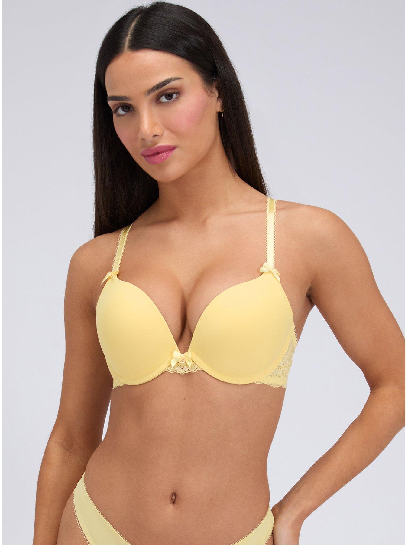 Boux Avenue Sabrina Ultra Push Up Bra - Butter Yellow