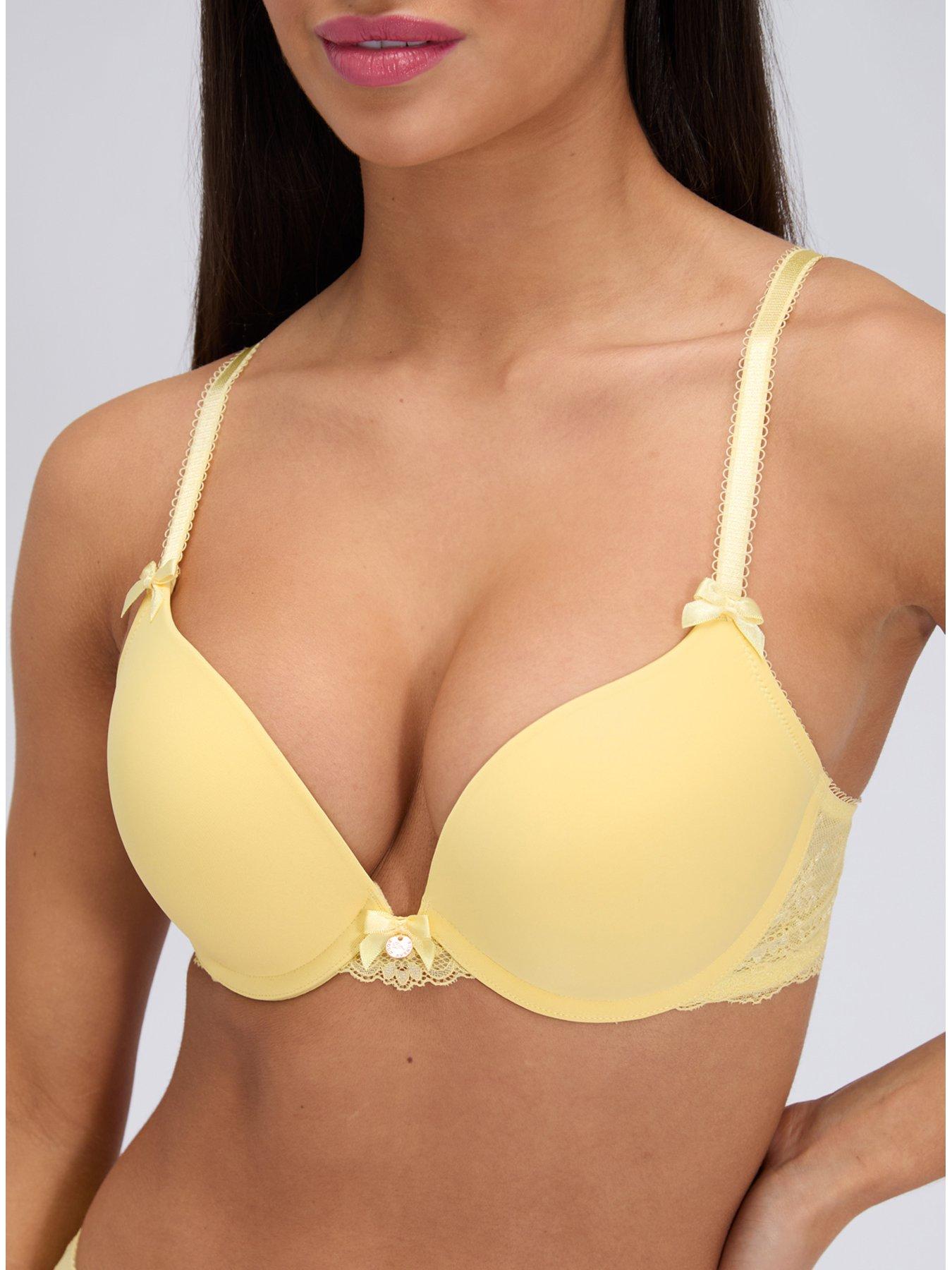 Image 5 of 5 of Boux Avenue Sabrina Ultra Push Up Bra - Butter Yellow