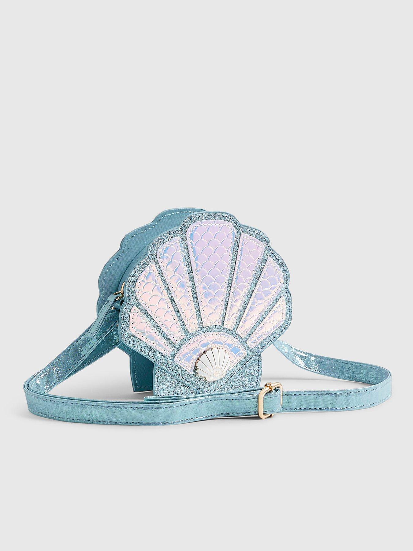 Image 3 of 4 of River Island Older Girls Seashell Cross Body Bag - Blue