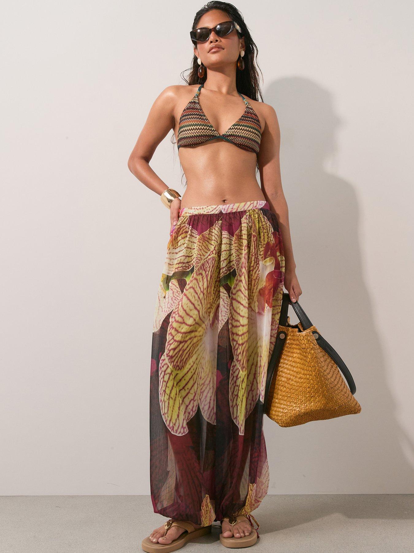 The Very Collection Floral Balloon Beach Trouser