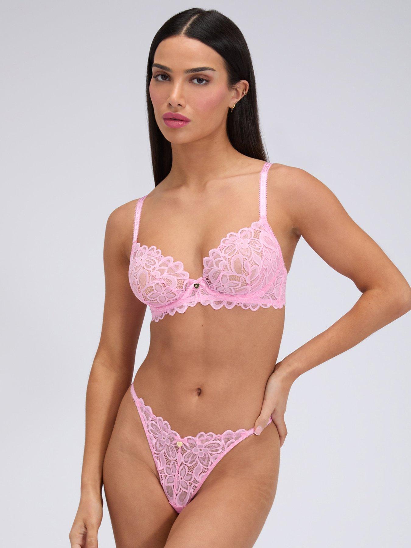 Image 3 of 4 of Boux Avenue Heidi Plunge Bra - Bubblegum Pink