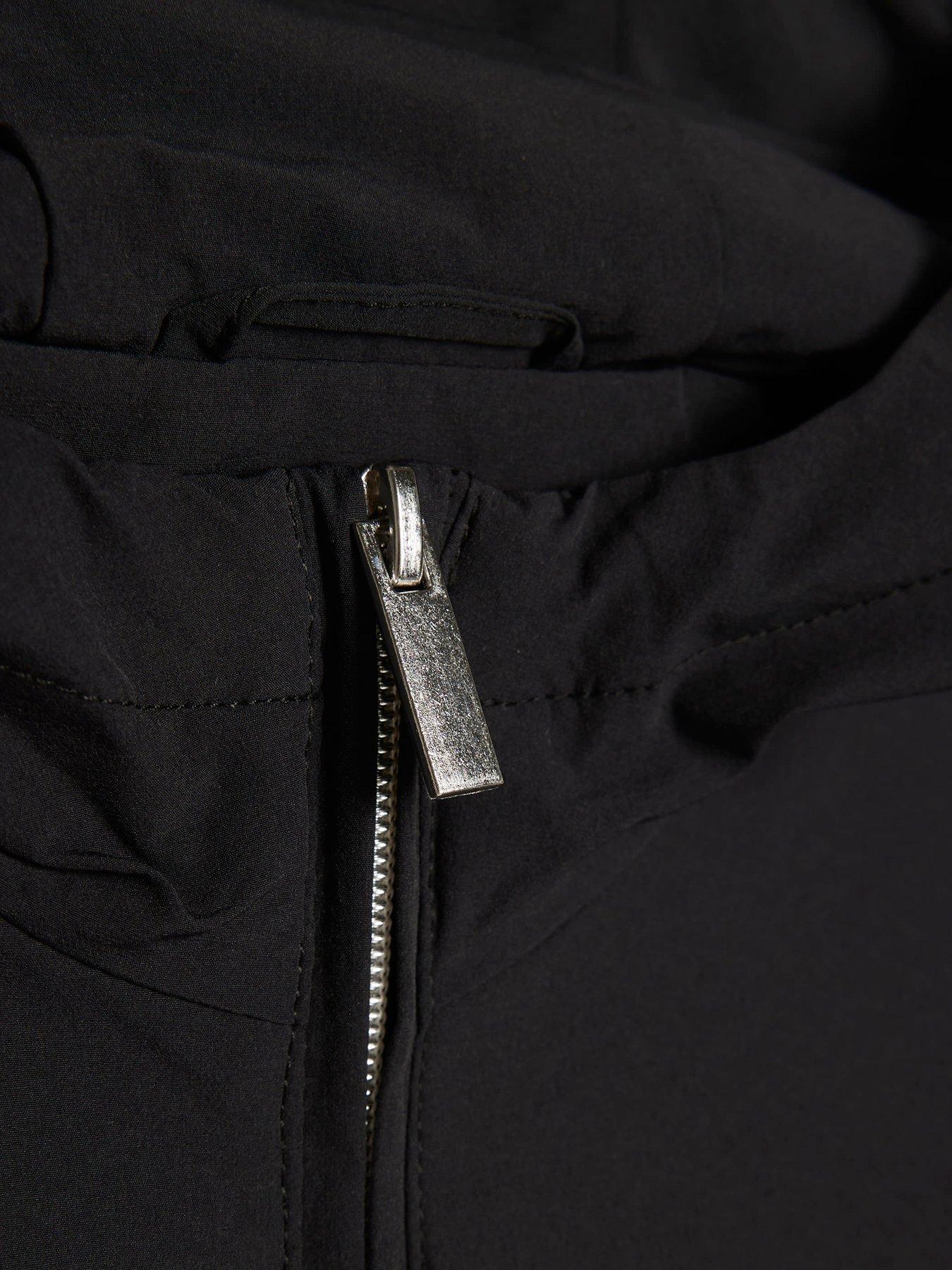 Image 3 of 4 of River Island Older Boys Hooded Tech Jacket - Black
