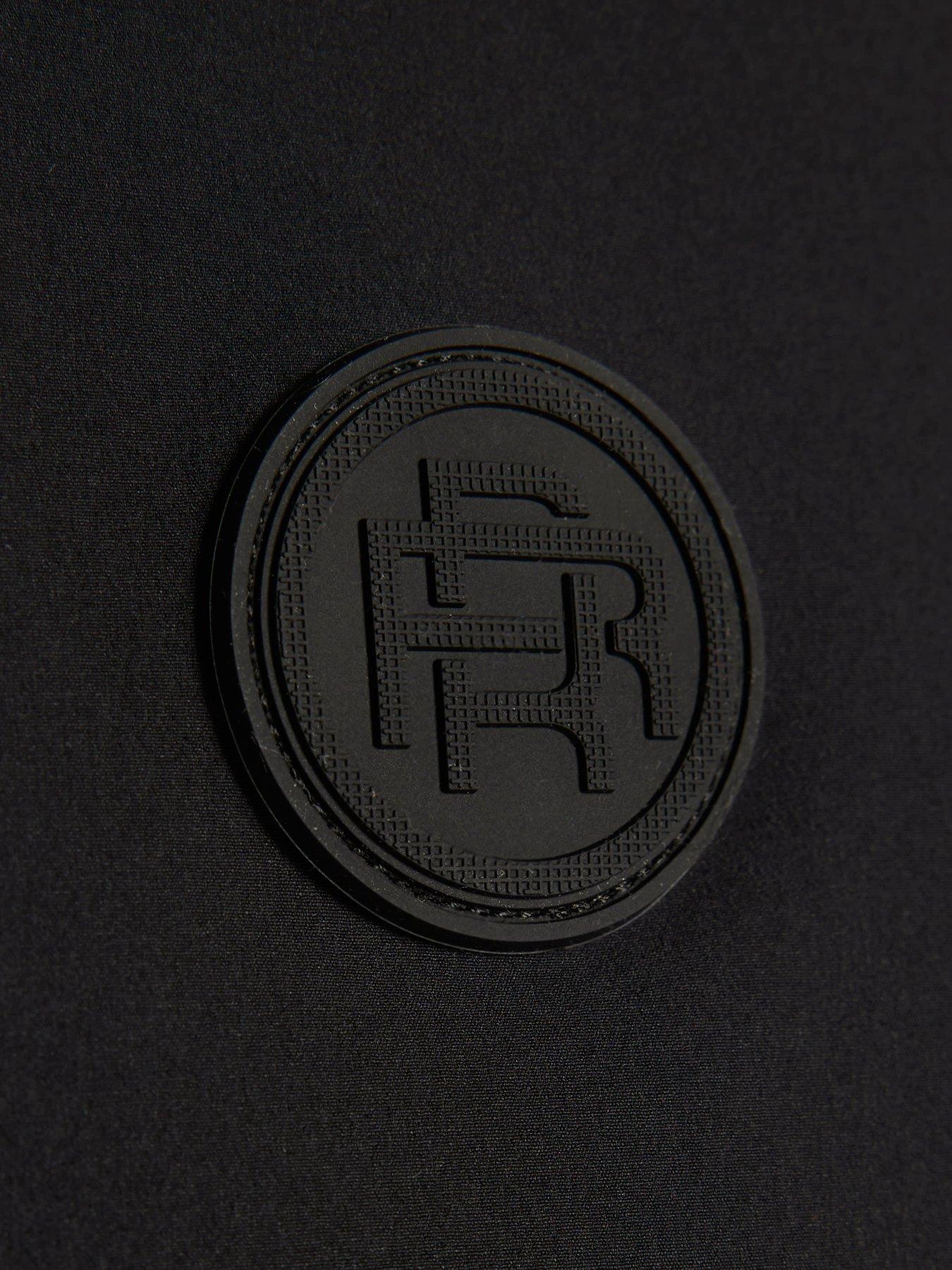 Image 4 of 4 of River Island Older Boys Hooded Tech Jacket - Black