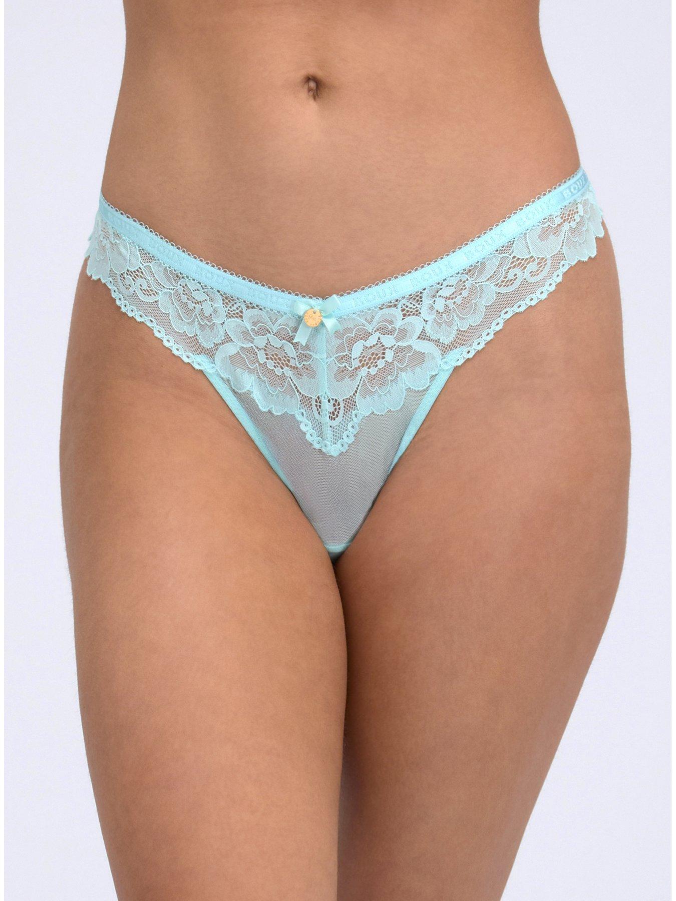Image 1 of 4 of Boux Avenue Boux Avenue Harper Thong - Aqua
