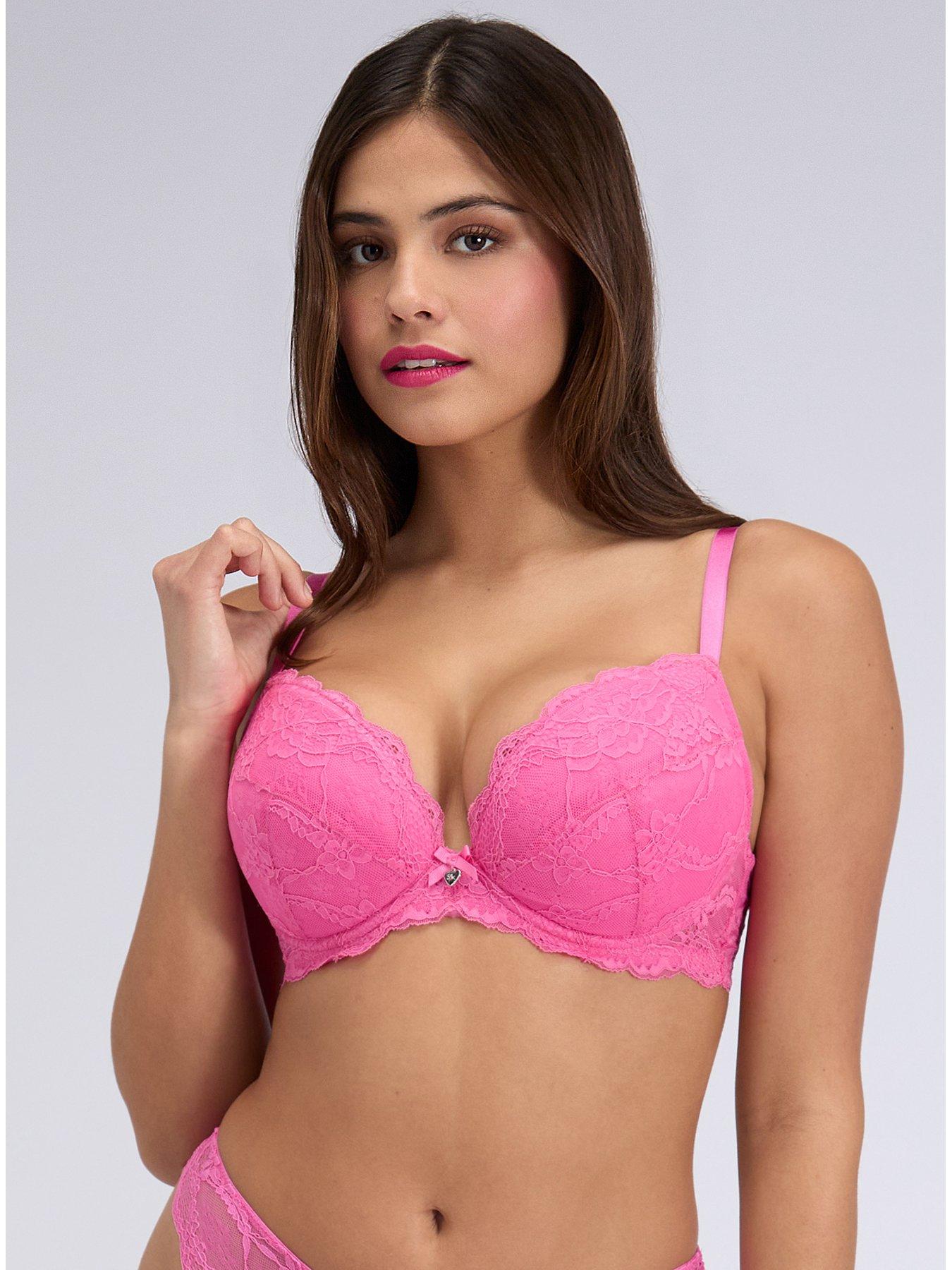 Boux Avenue Boxu Avenue Mollie 24 Plunge Bra - Hot Pink
