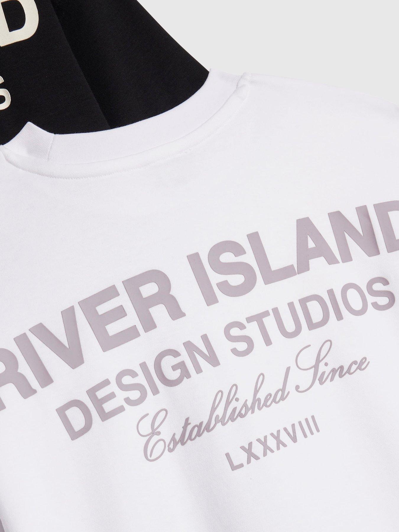 Image 3 of 4 of River Island Boys 3 Pack T-Shirts - Multi