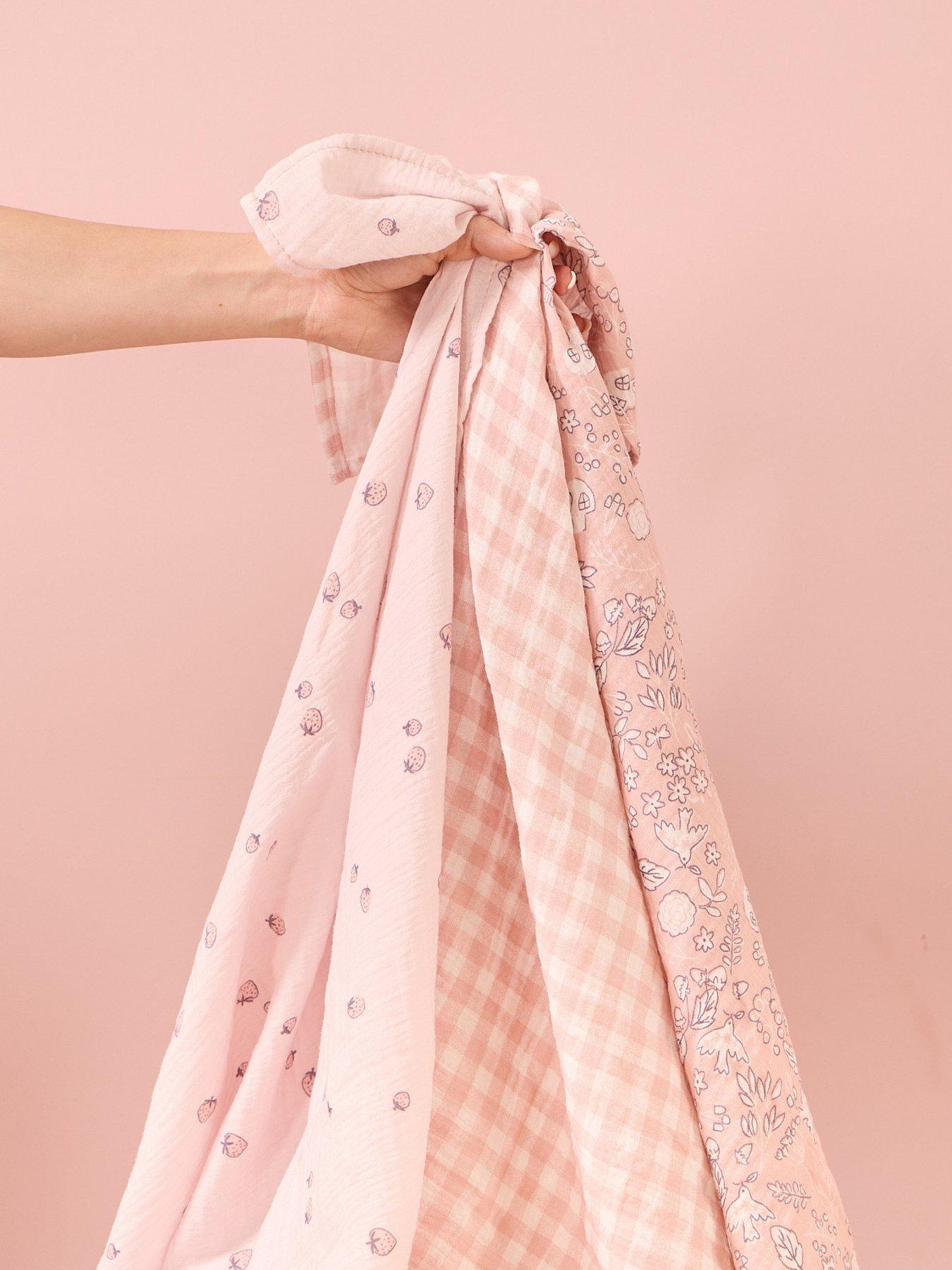 Image 1 of 3 of Tutti Bambini Large Muslin Squares 3 Pack - Tiny Tails