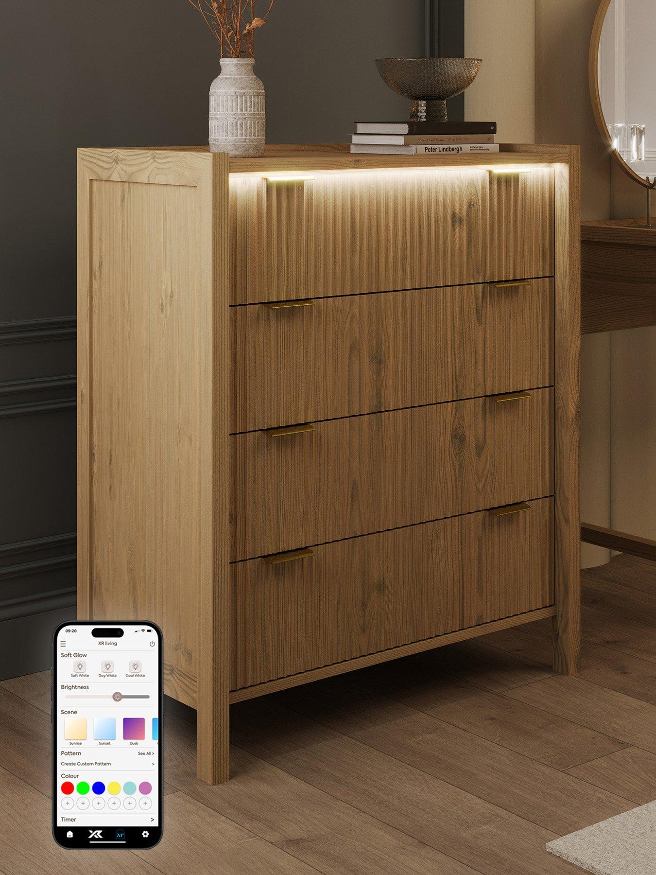XR Living Dakota Chest Of Drawers With App Control Lights