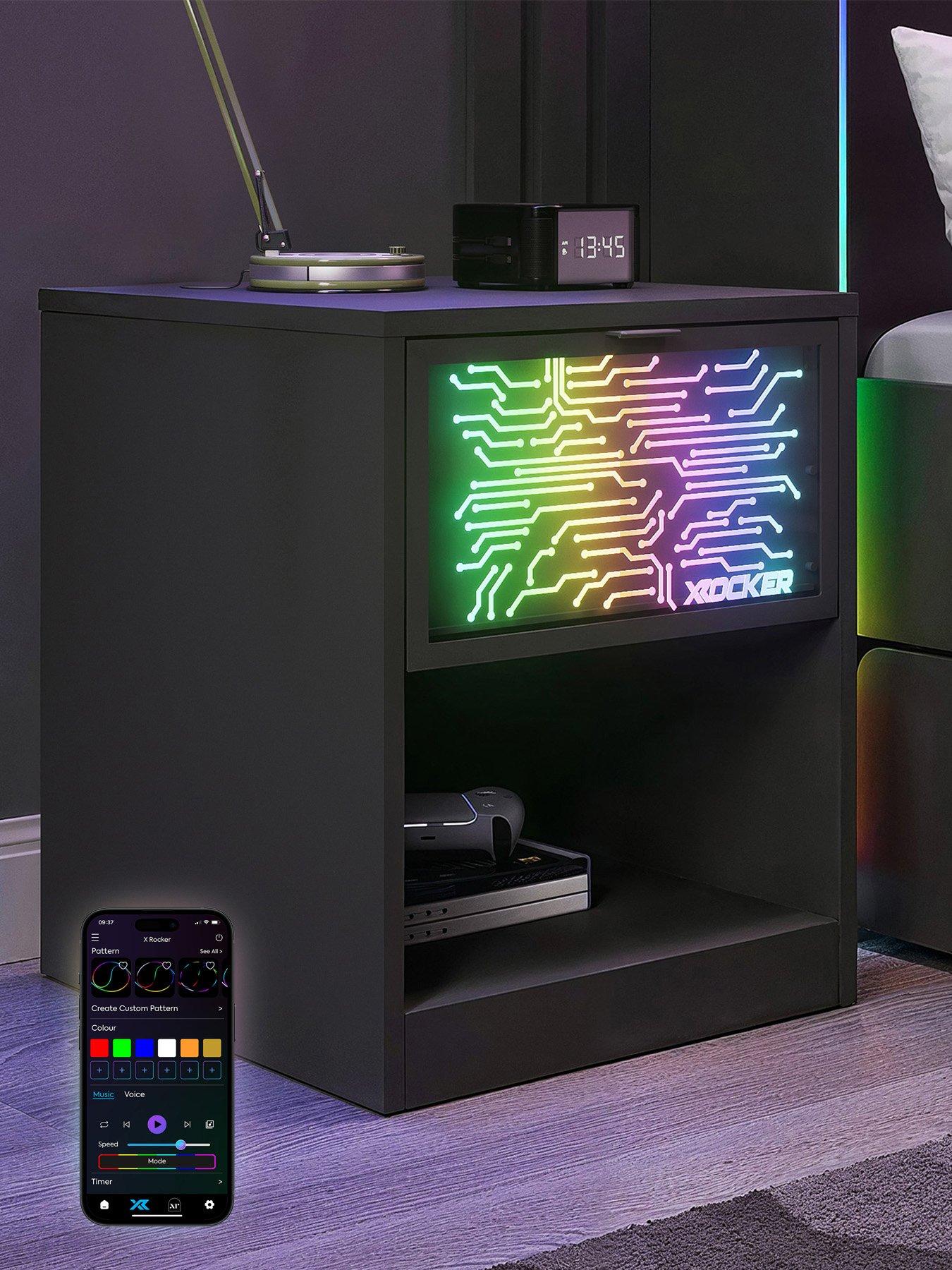 Image 1 of 8 of X Rocker Neonite Bedside Circuit Edition With App Control Led Lights
